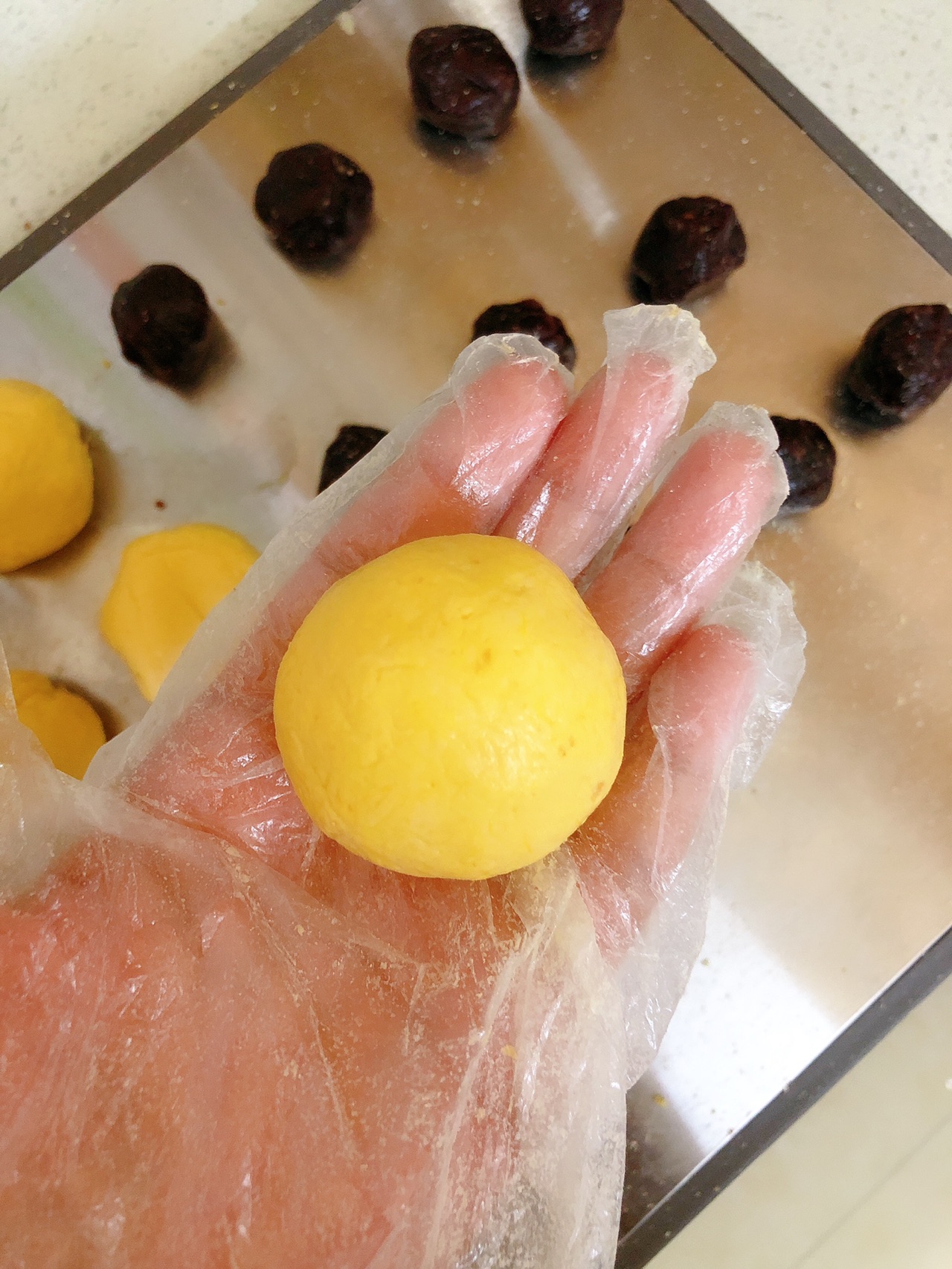 红豆沙南瓜饼