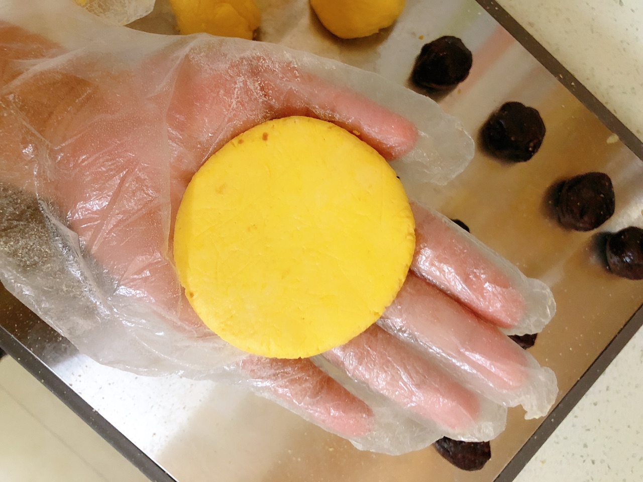 红豆沙南瓜饼