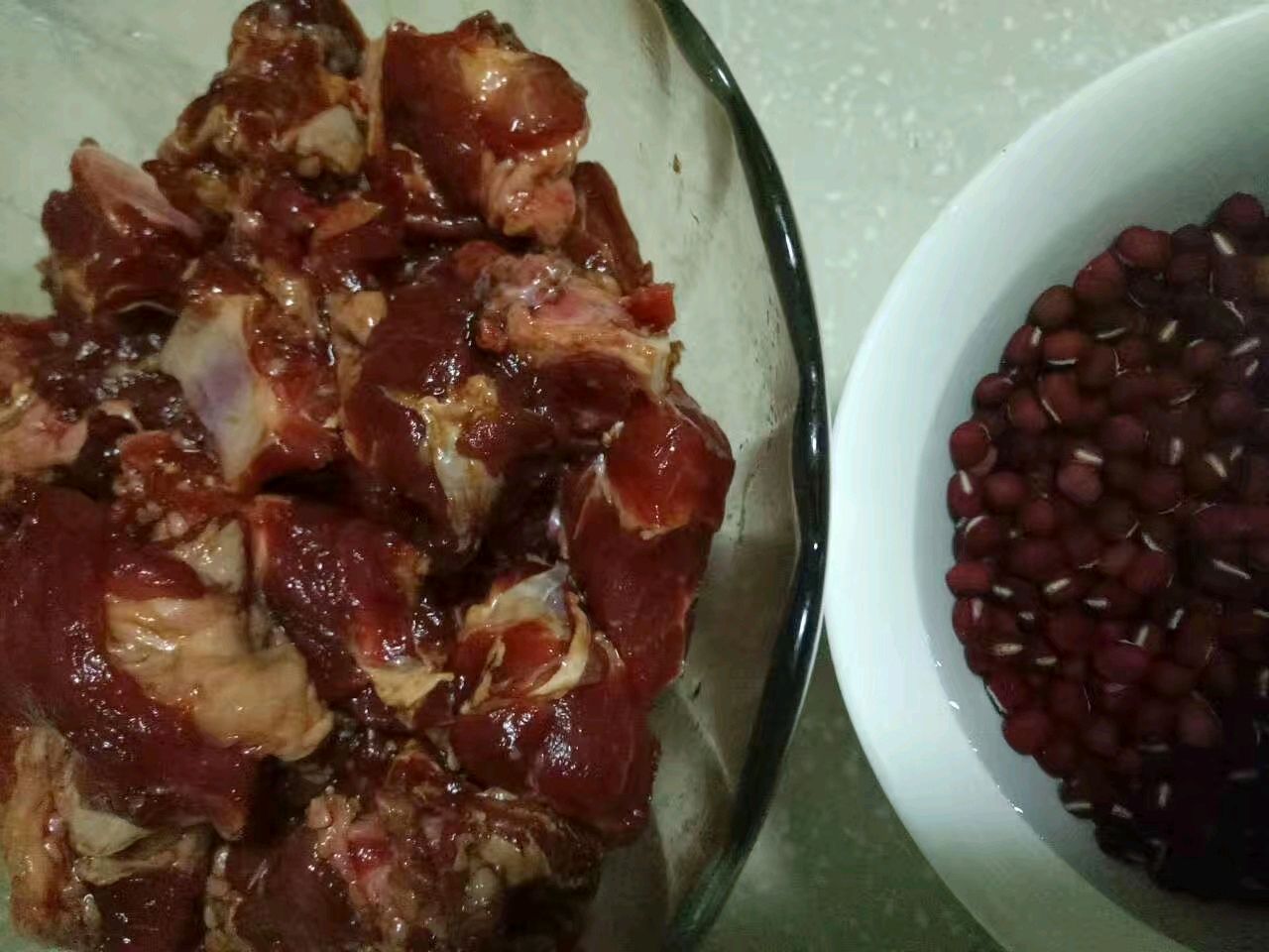 红豆鲜肉粽