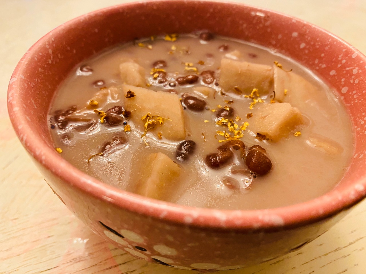 红豆芋头桂花羹