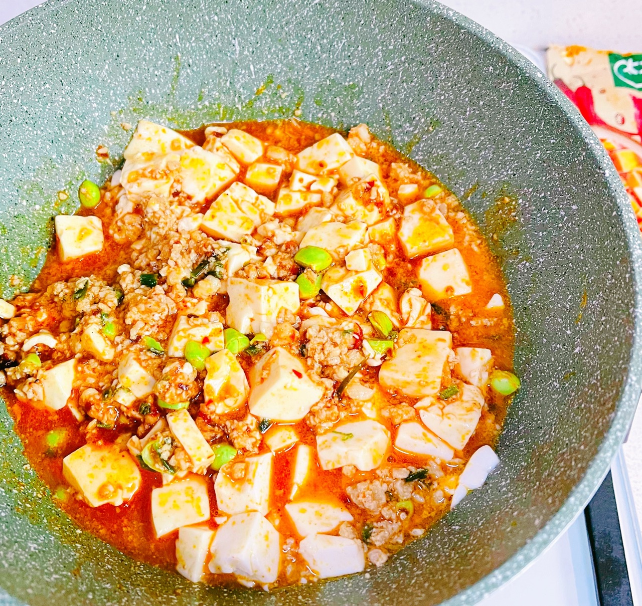 红火肉米豆腐蒸蛋