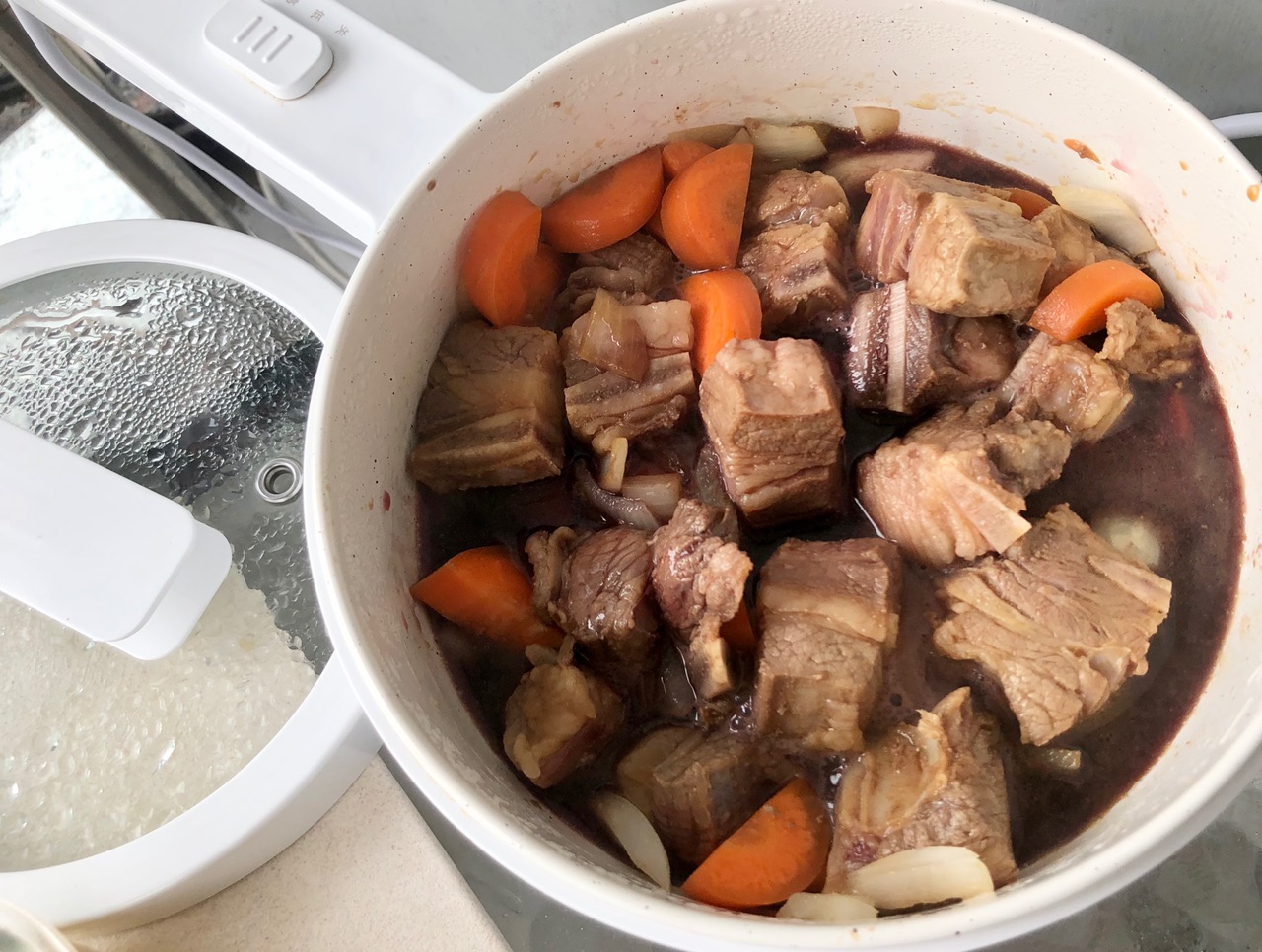 红酒炖牛肋排意大利面