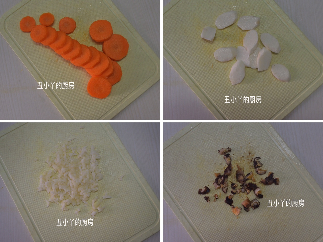 红萝卜+山药+马蹄蒸肉饼+蒸蛋