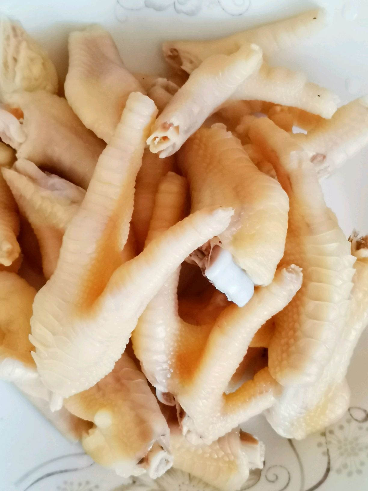 红烧凤爪焖黄豆