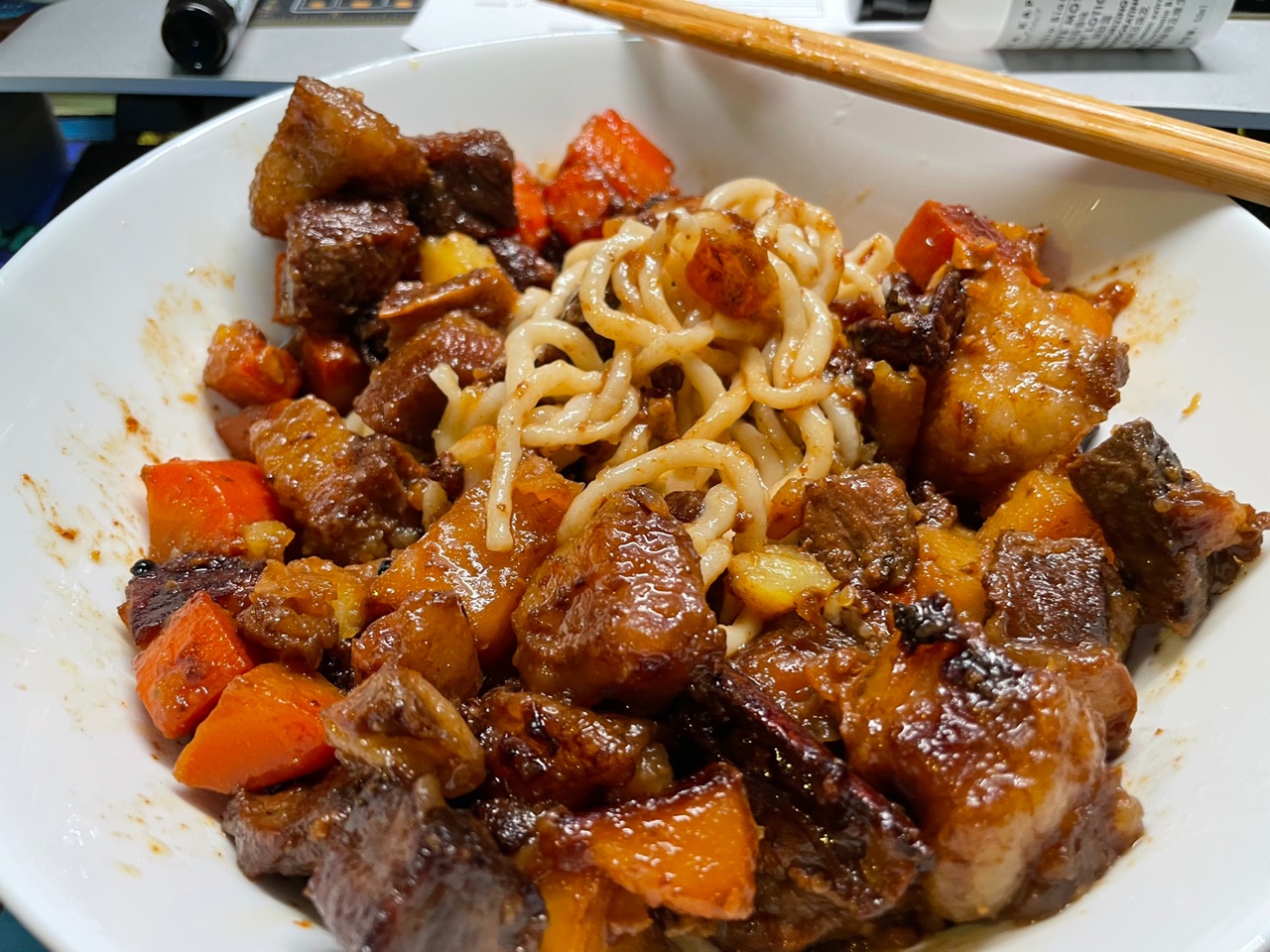 红烧牛腩面