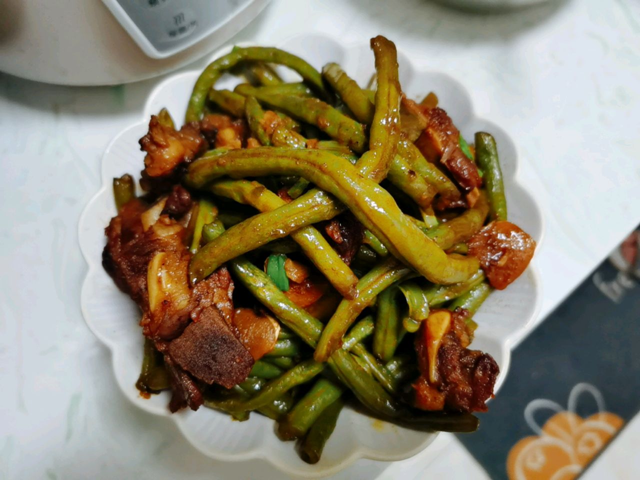 红烧排骨炖豆角