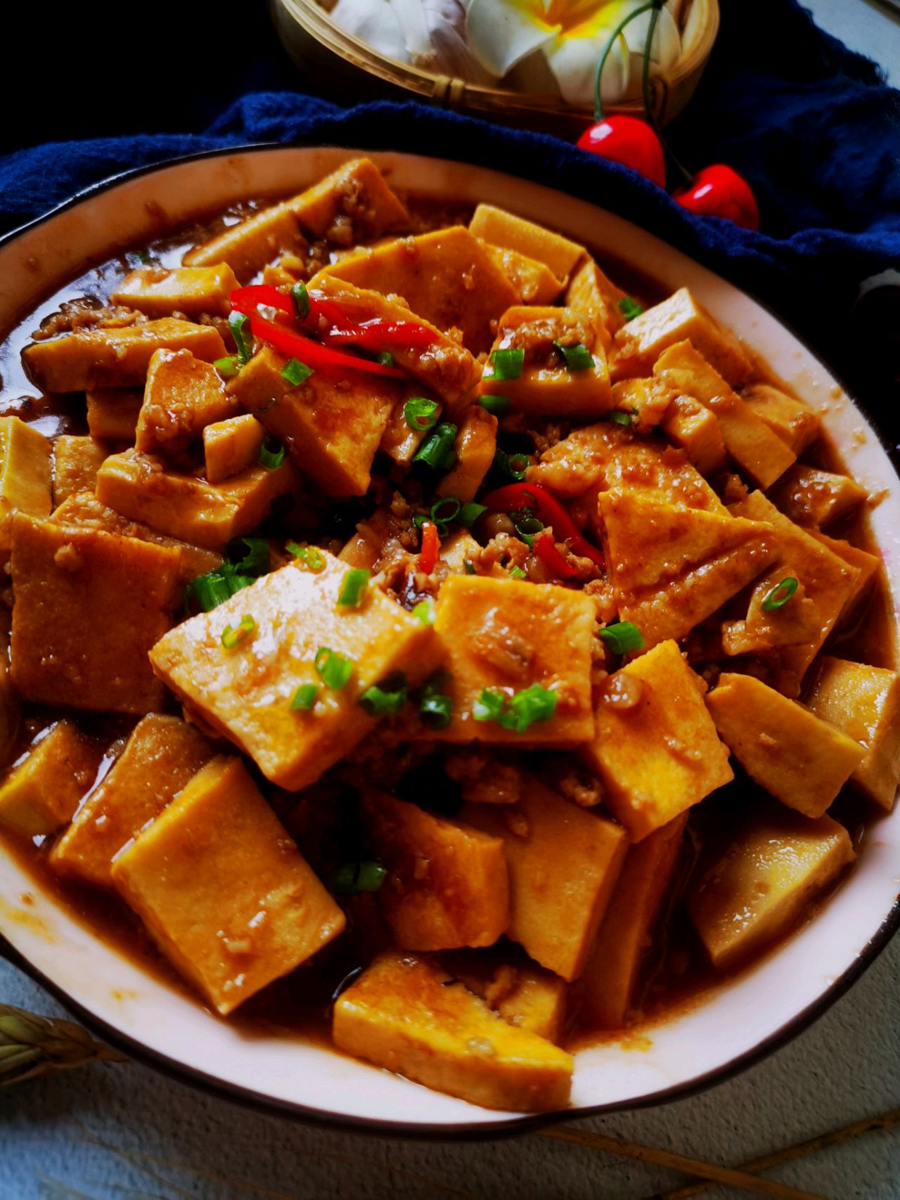 红烧肉末豆腐