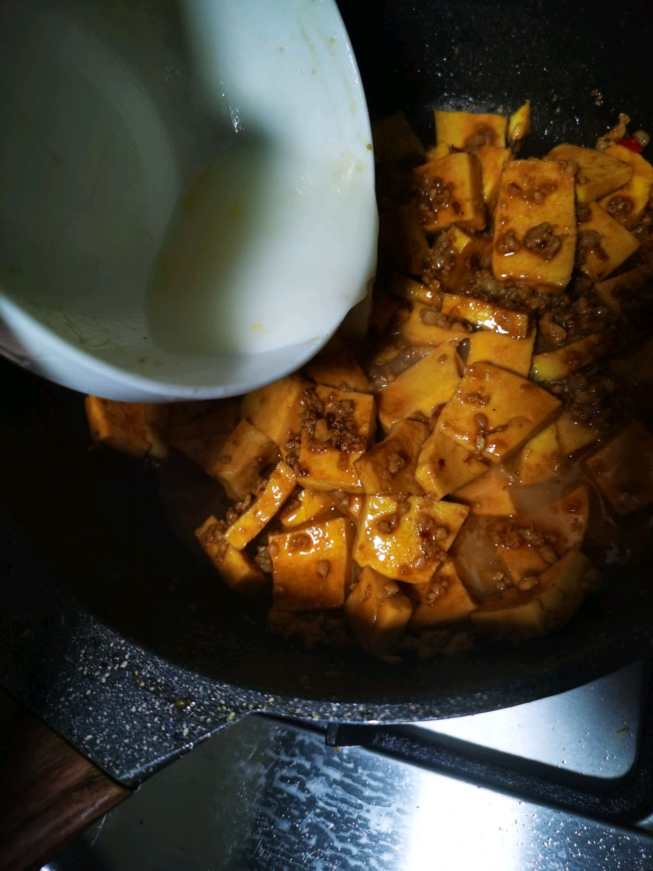 红烧肉末豆腐