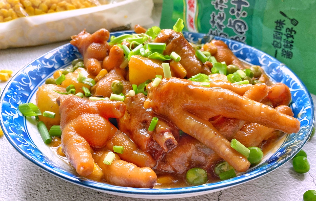 红烧土豆鸡爪
