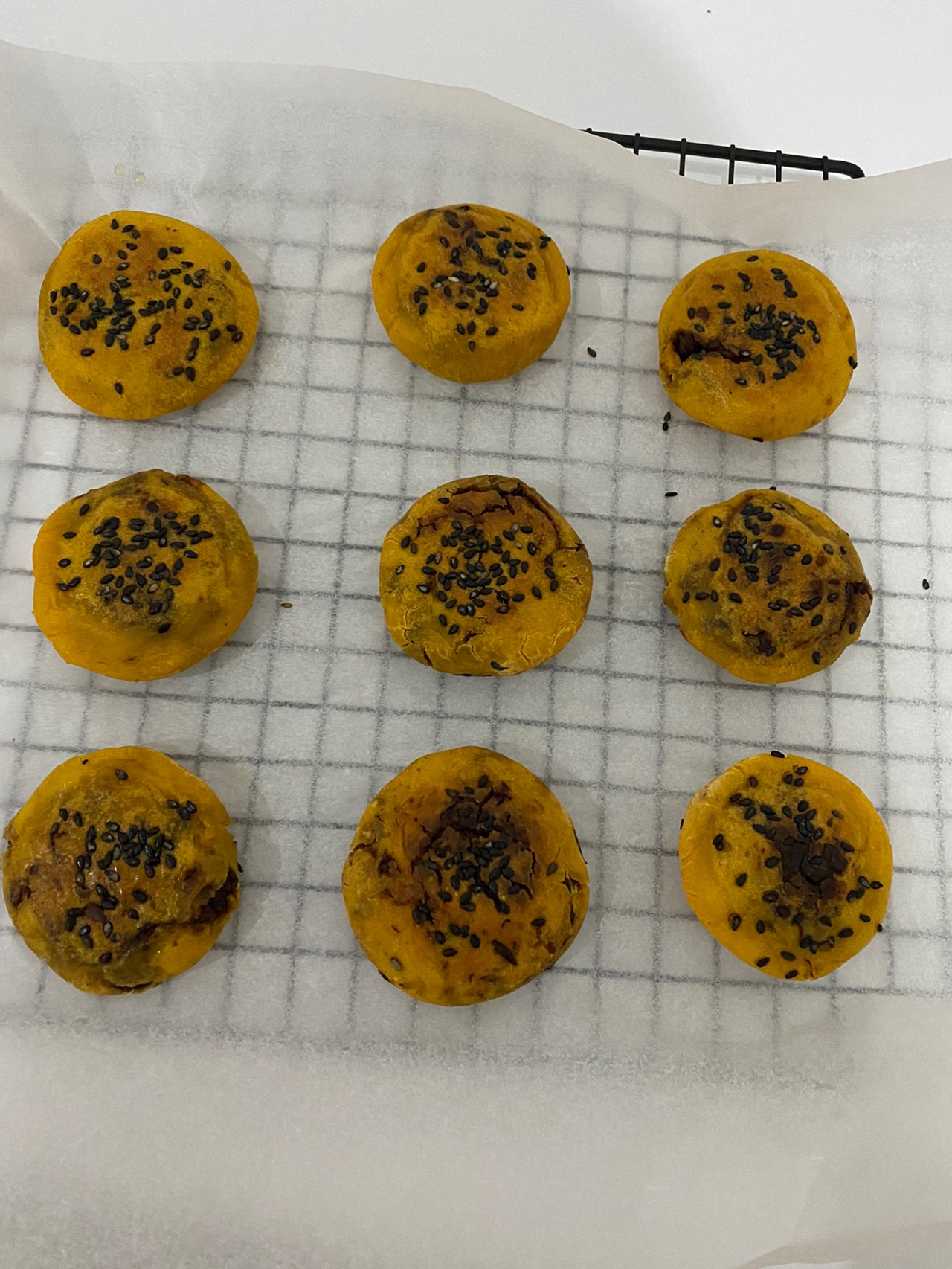红薯豆沙糯米饼