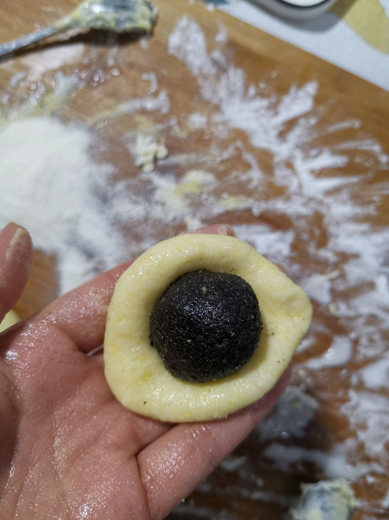 红糖黑芝麻糍耙