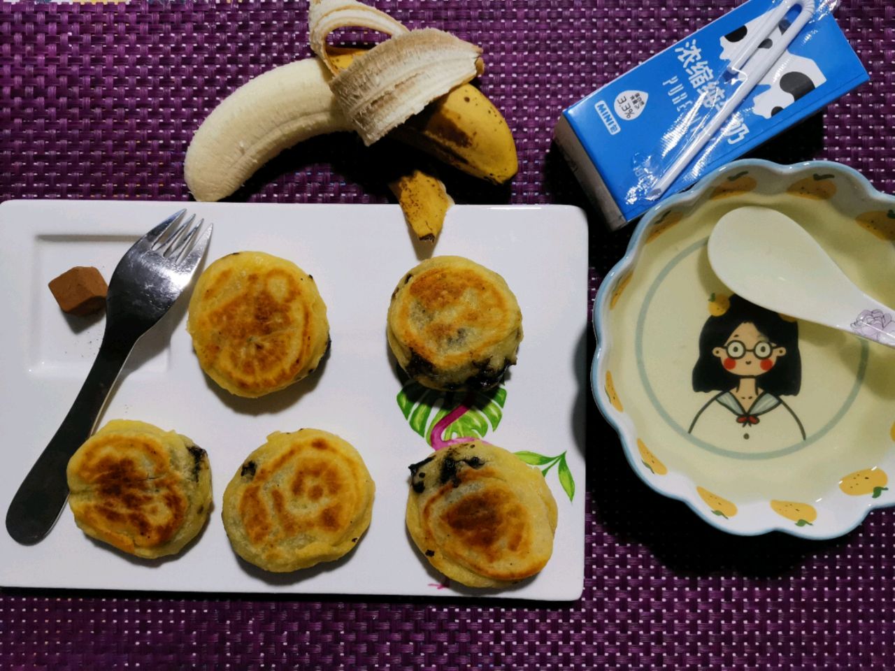 红糖黑芝麻糍耙