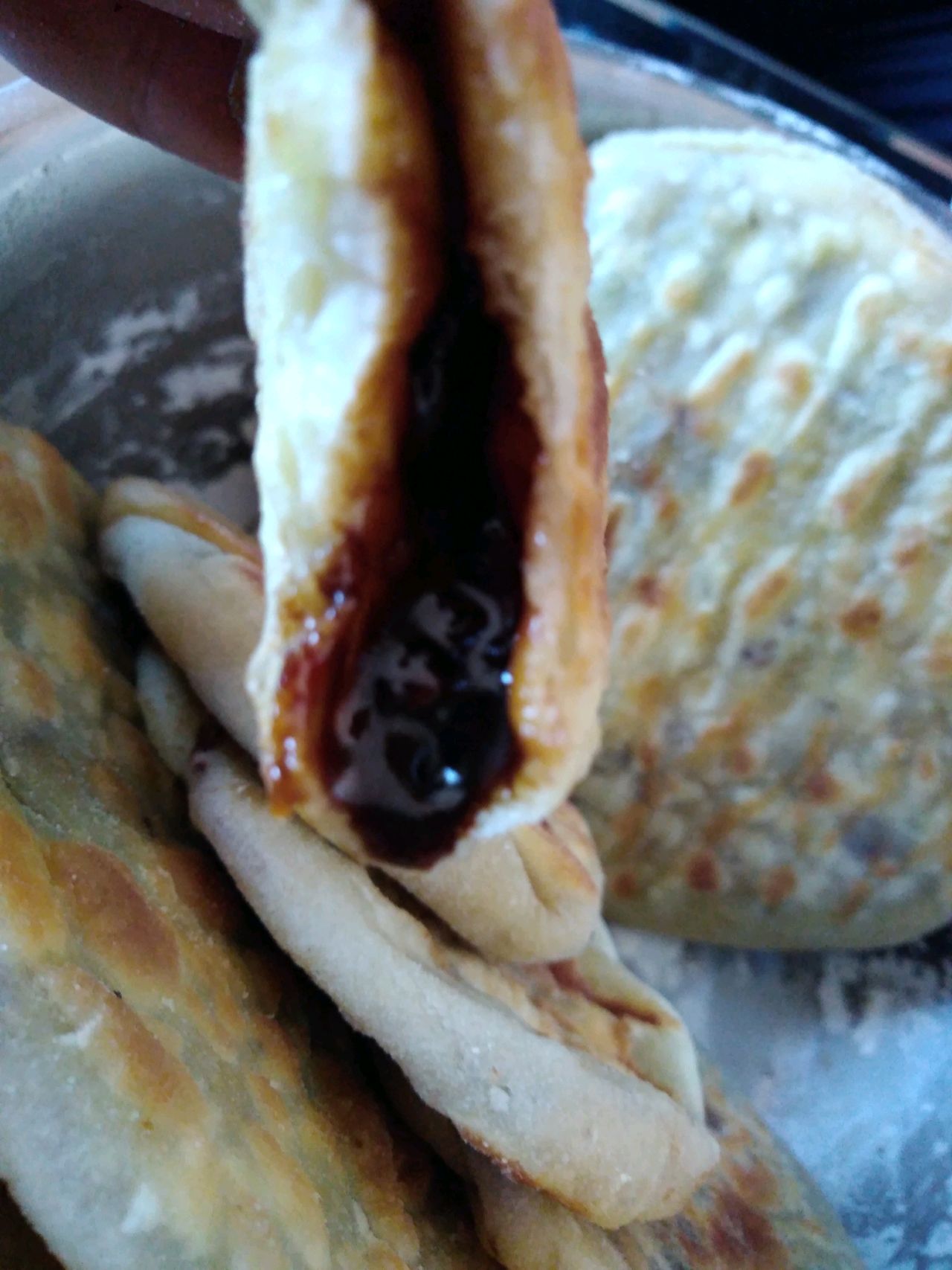 红糖油滋啦饼(小时候的味道）