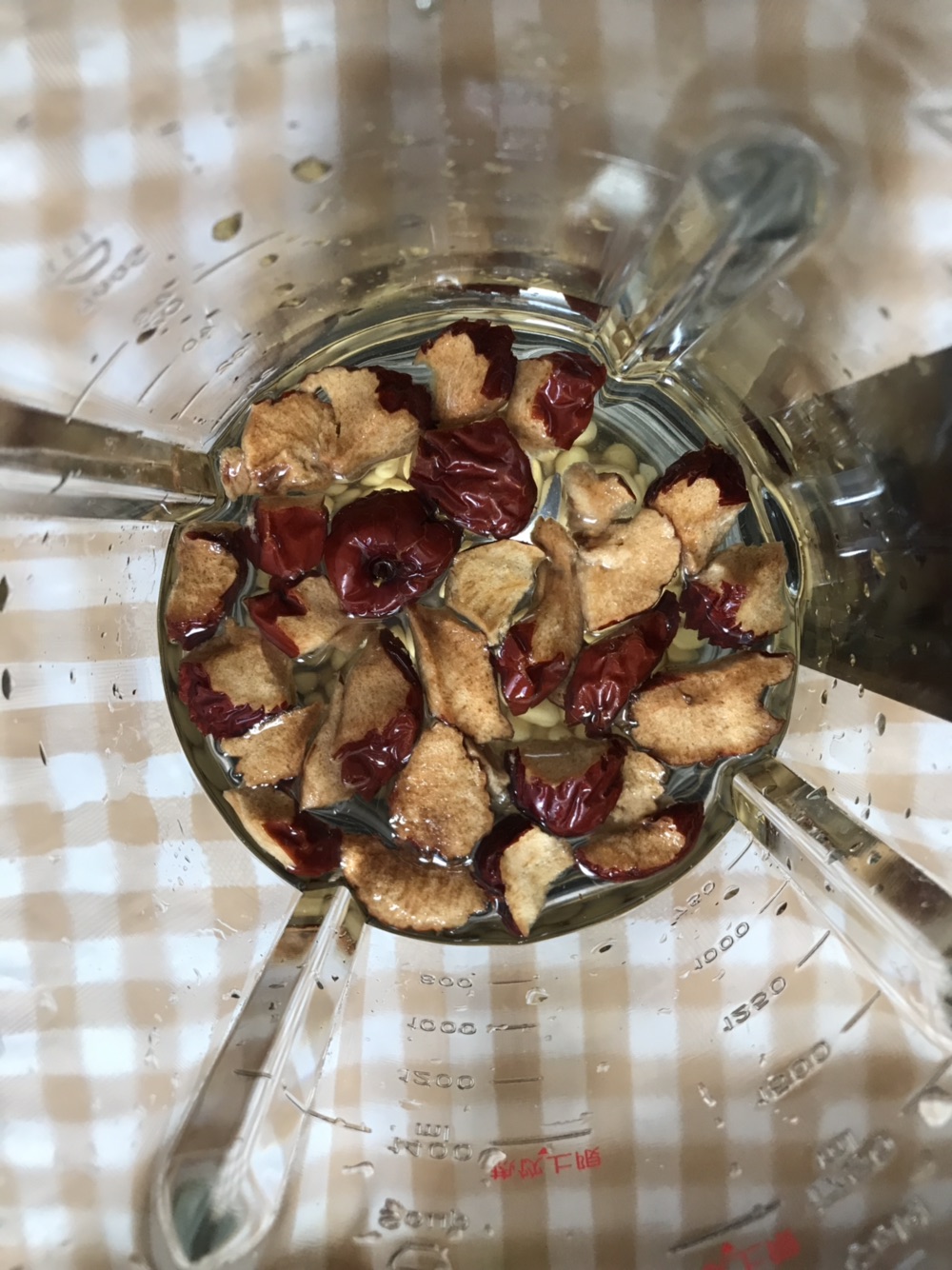 红枣黄豆糊
