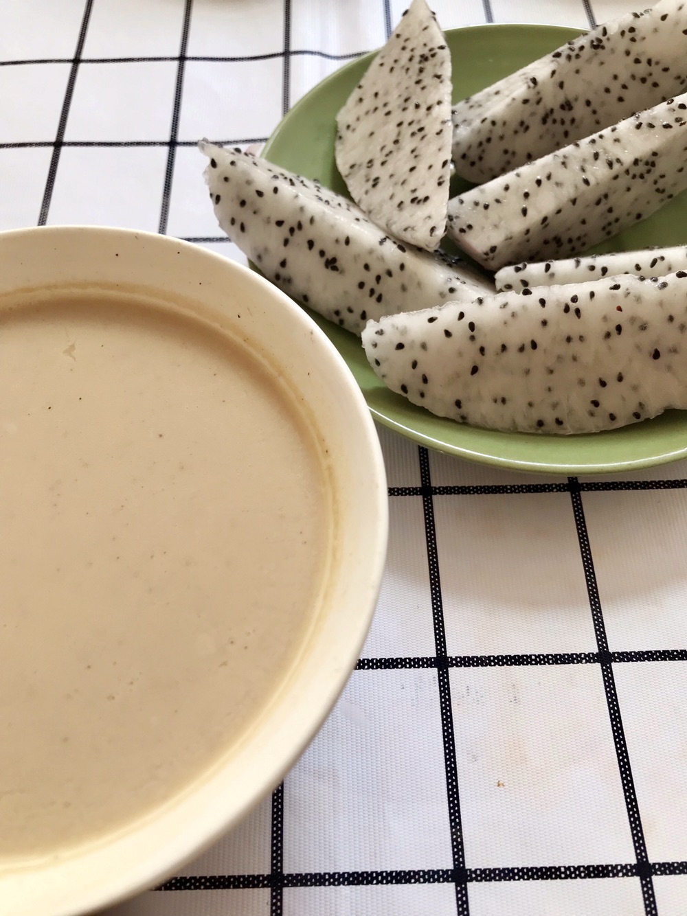 红枣黄豆糊