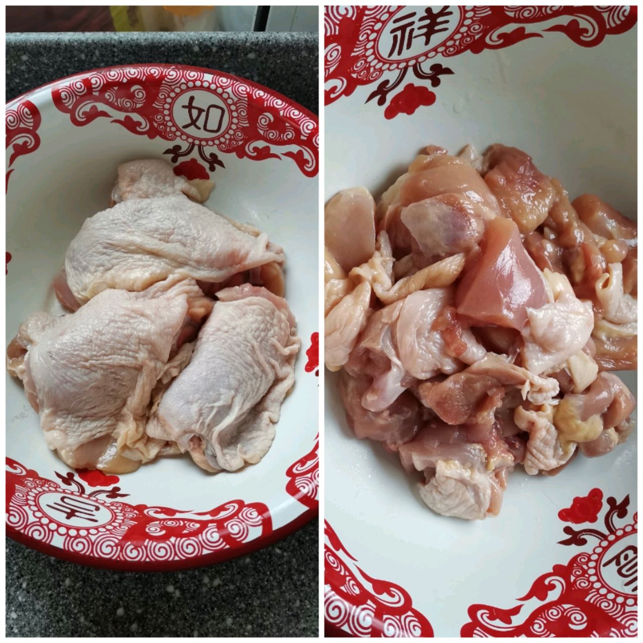 红枣栗子炆鸡