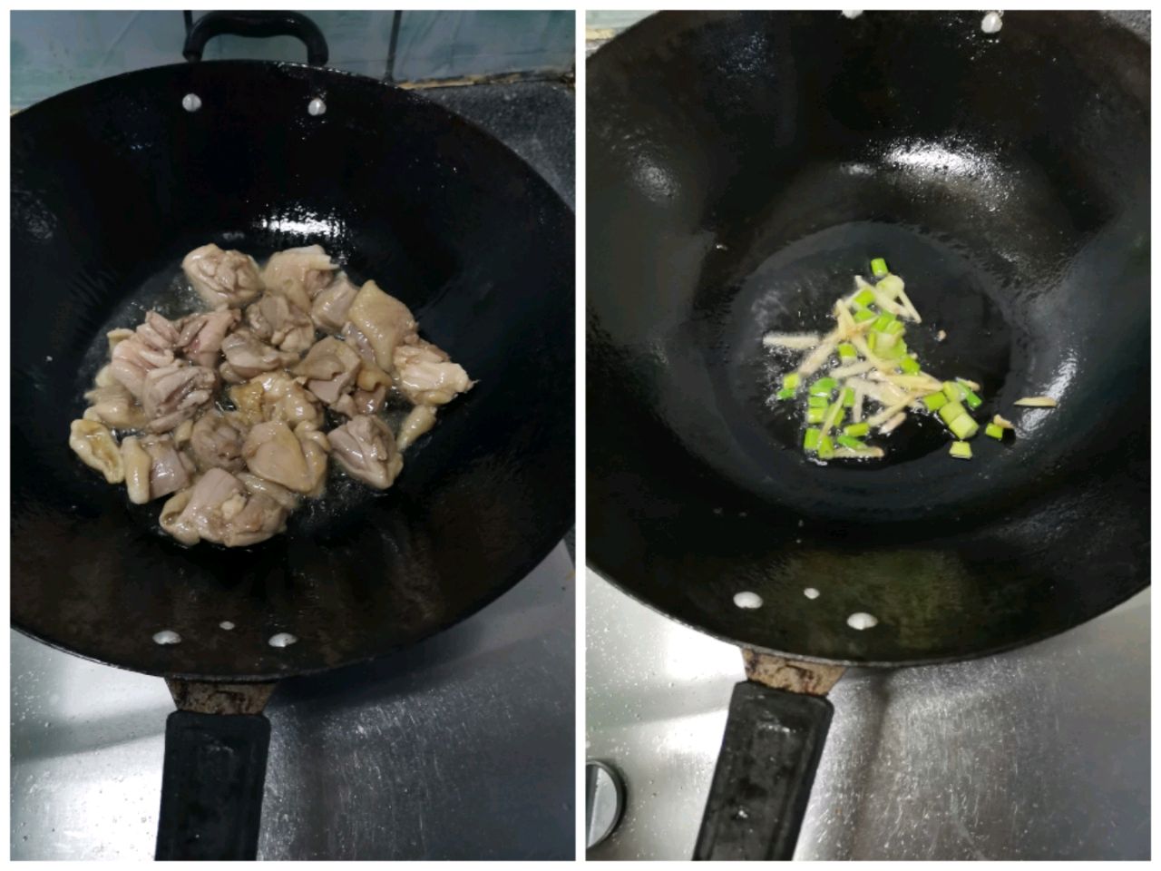 红枣栗子炆鸡
