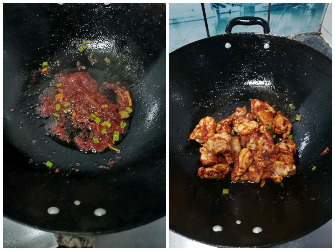 红枣栗子炆鸡
