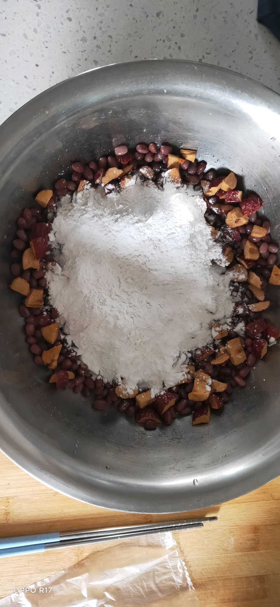 红枣粘豆包