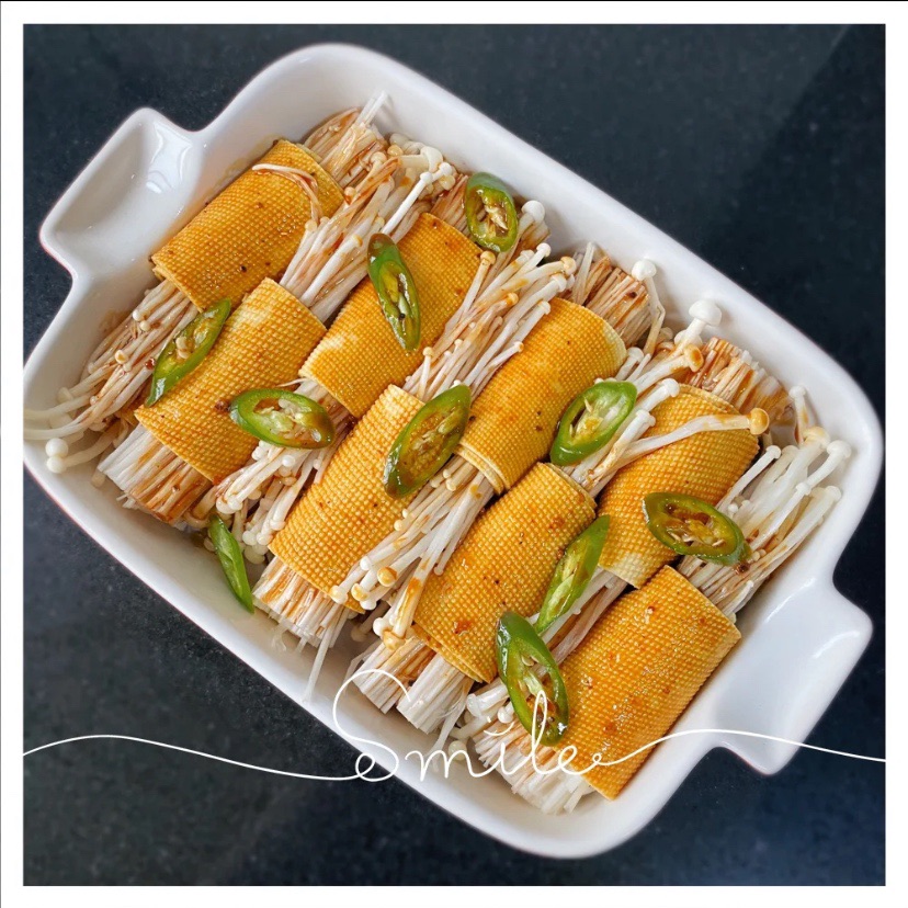 厚百叶金针菇卷（烤箱版）