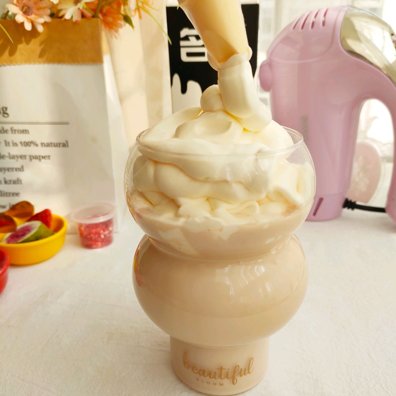 厚乳乌龙拿铁