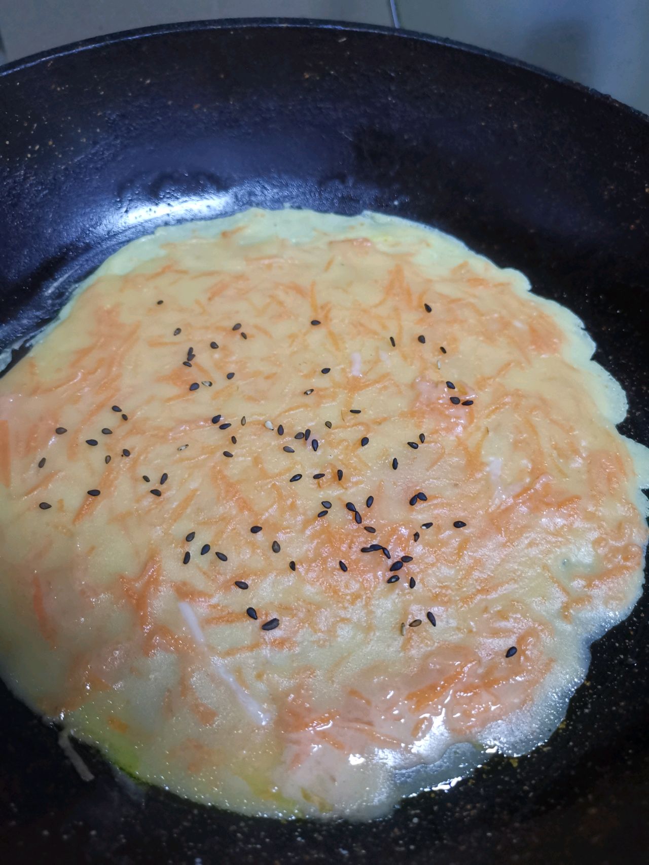 胡萝卜鸡蛋饼