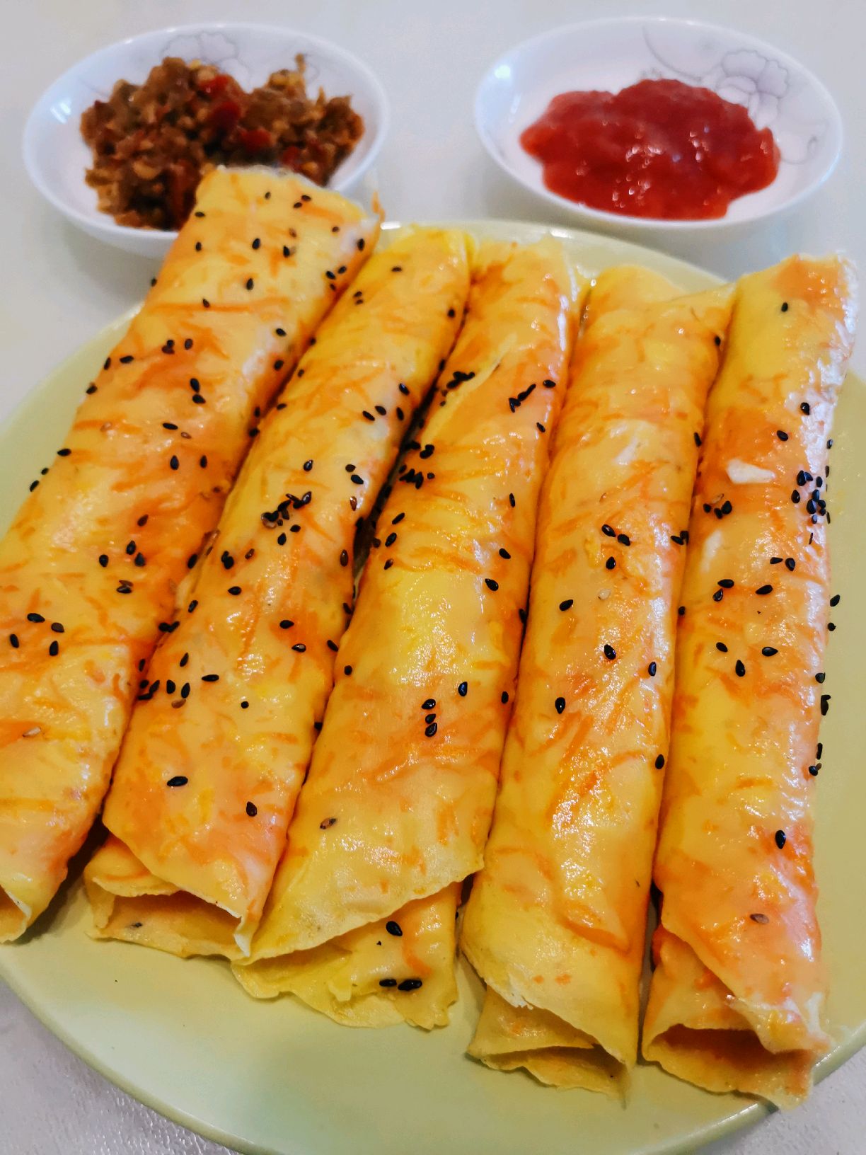 胡萝卜鸡蛋饼