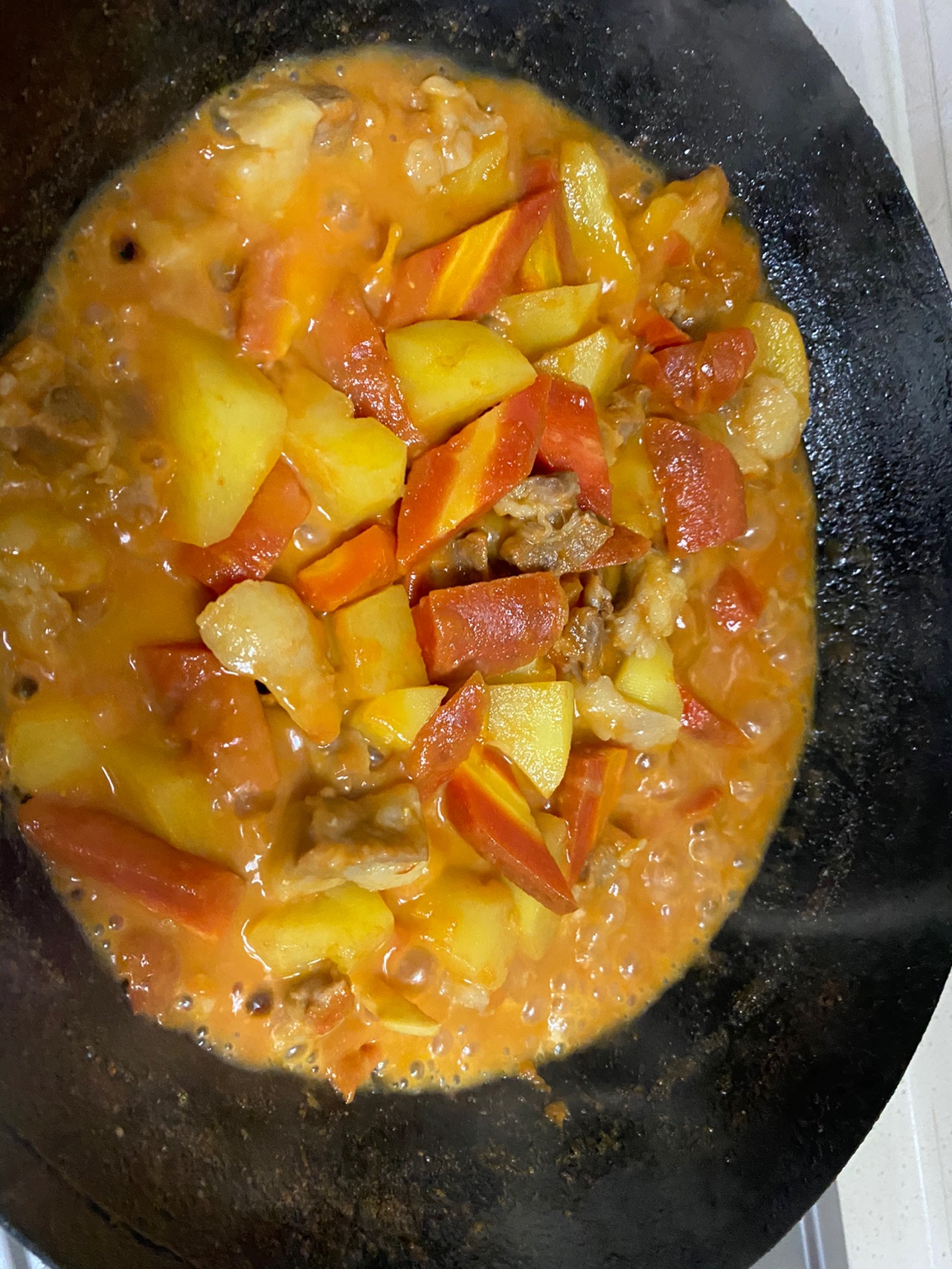 胡萝卜土豆炖牛腩