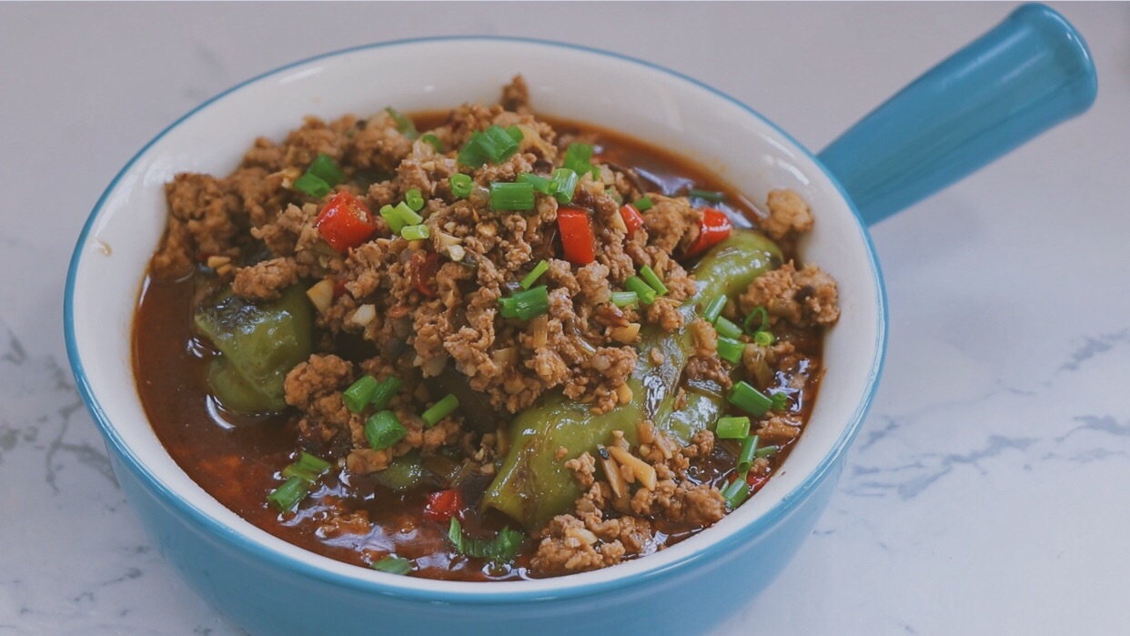 虎皮青椒烧茄子