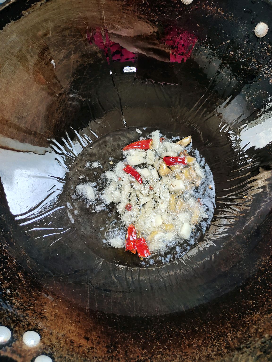 花菜炒火腿肠