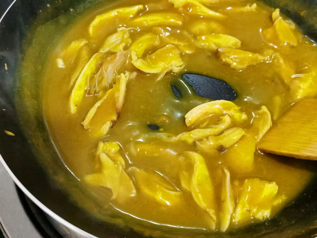 滑蛋咖喱鸡饭
