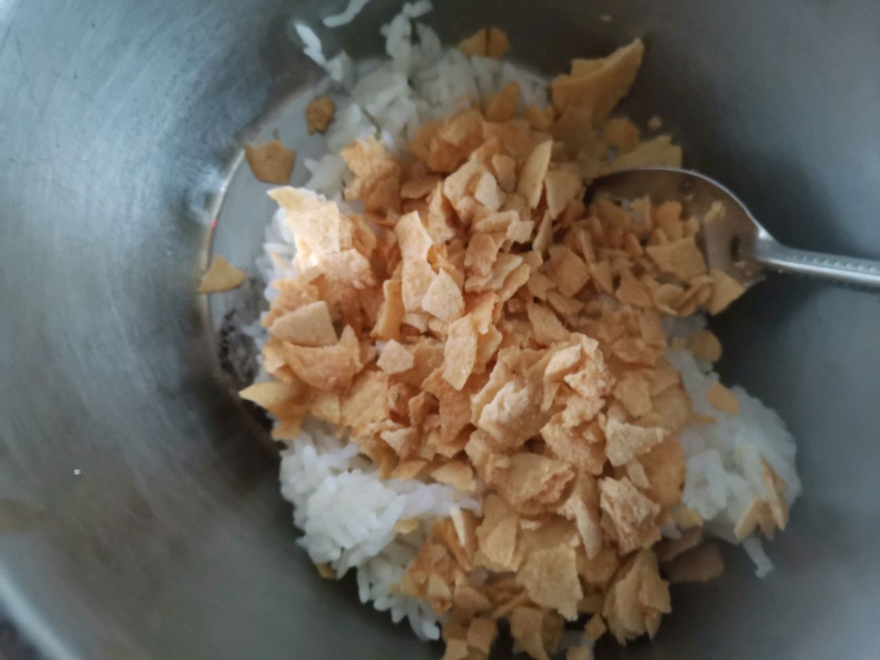花朵午餐肉饭团