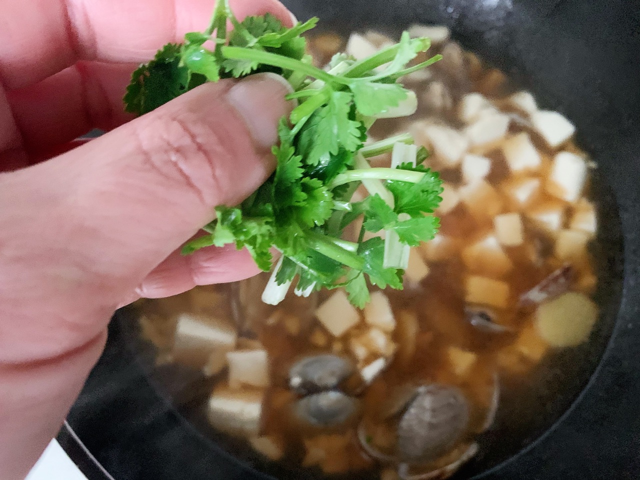 花蛤豆腐汤