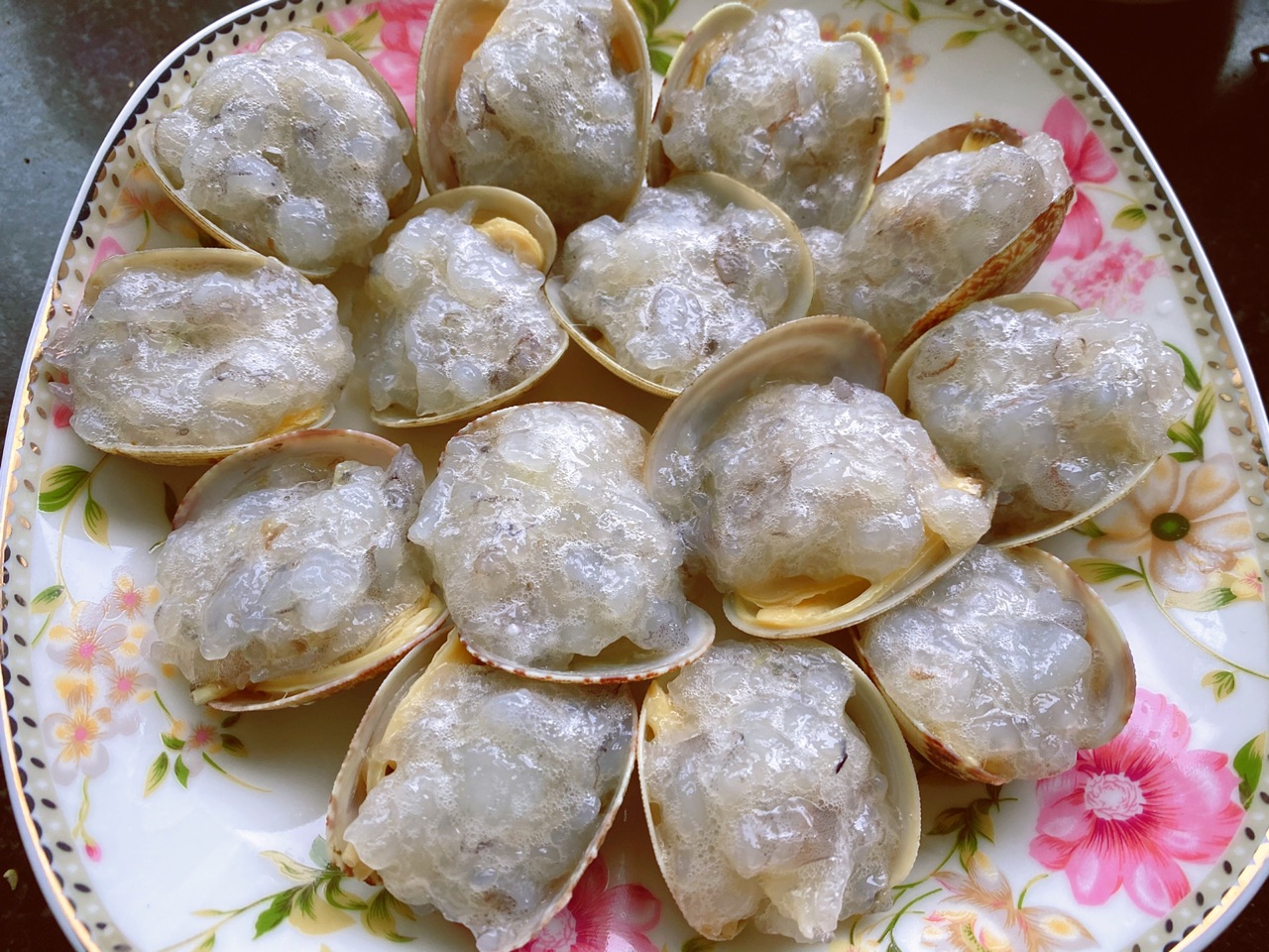 花蛤蒸虾滑