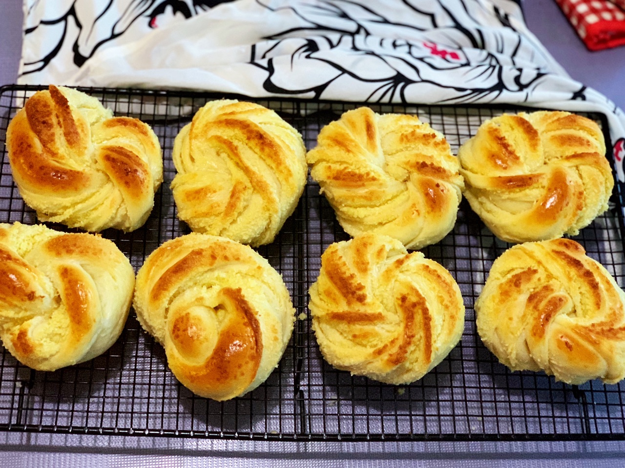 花环椰蓉面包
