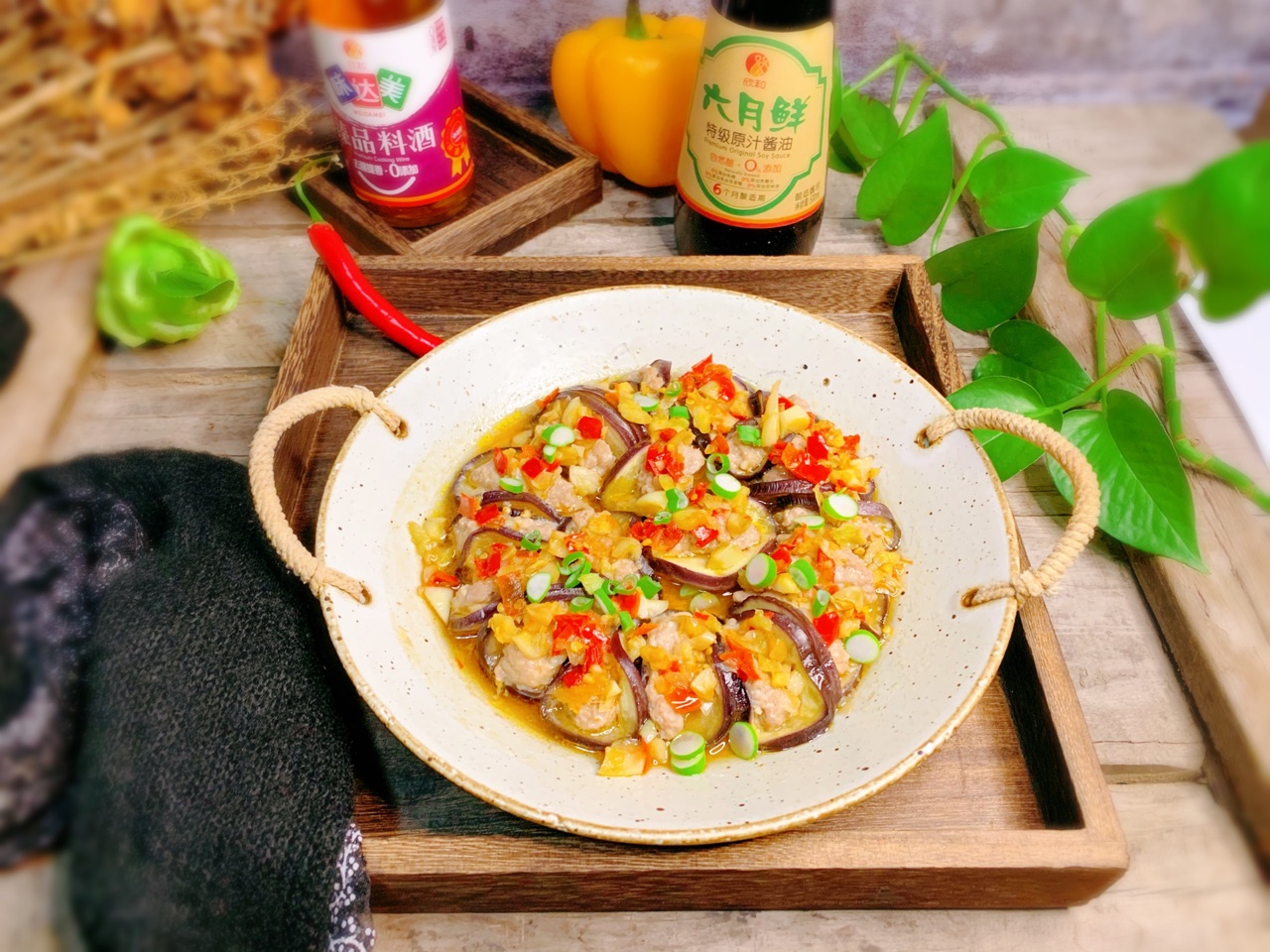 花开富贵-肉末茄子