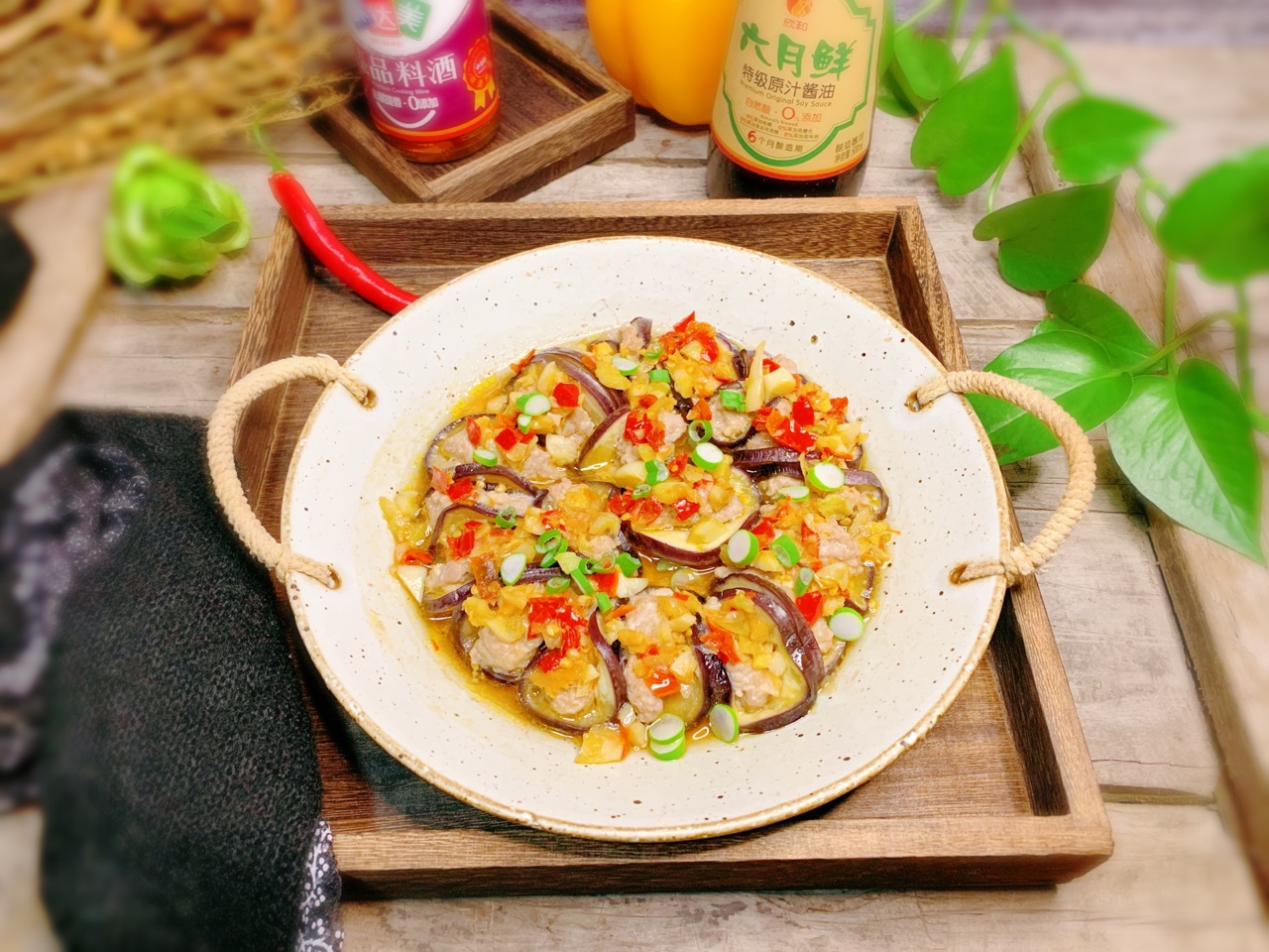 花开富贵-肉末茄子