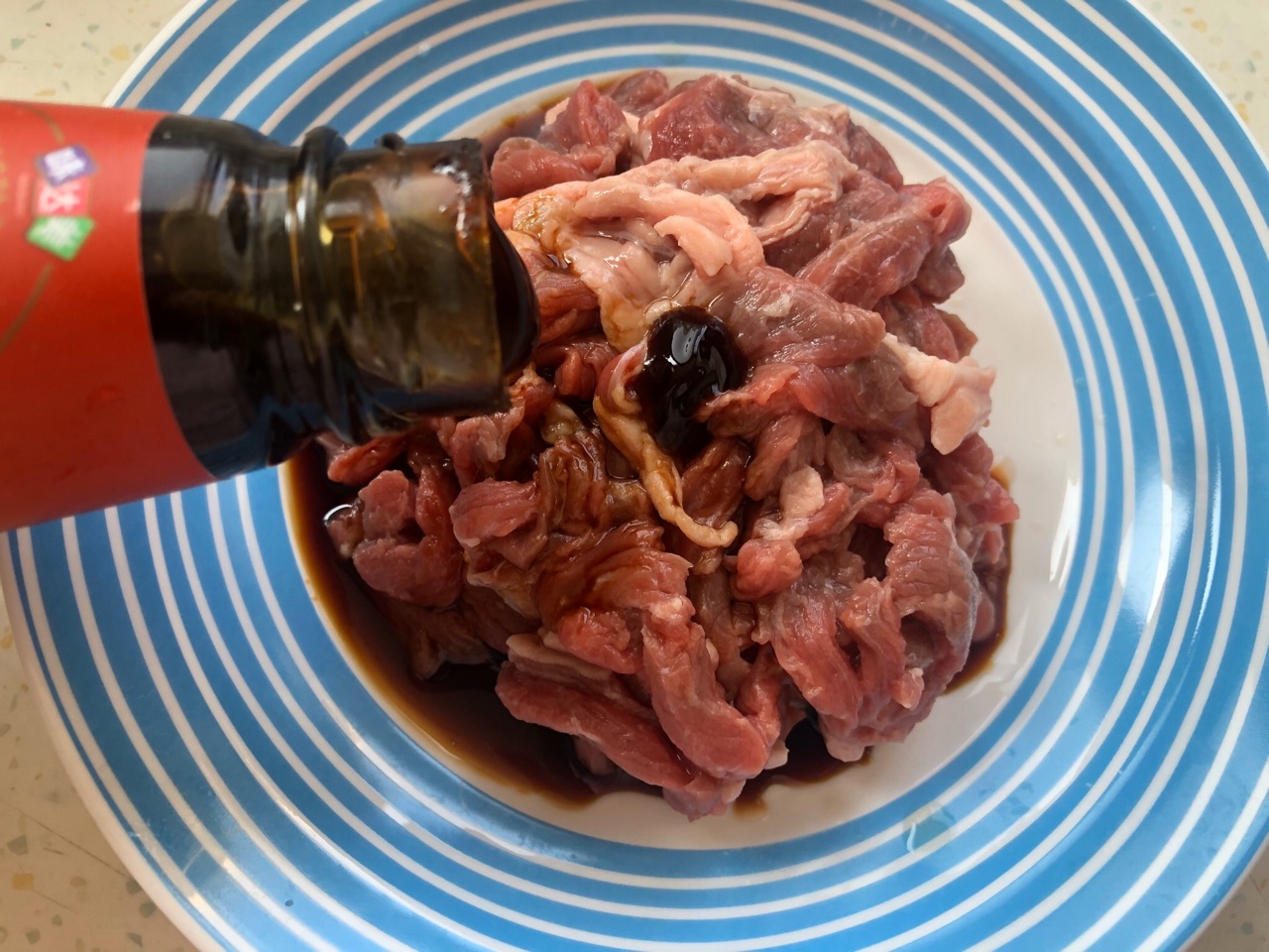 滑溜溜的青椒牛肉丝