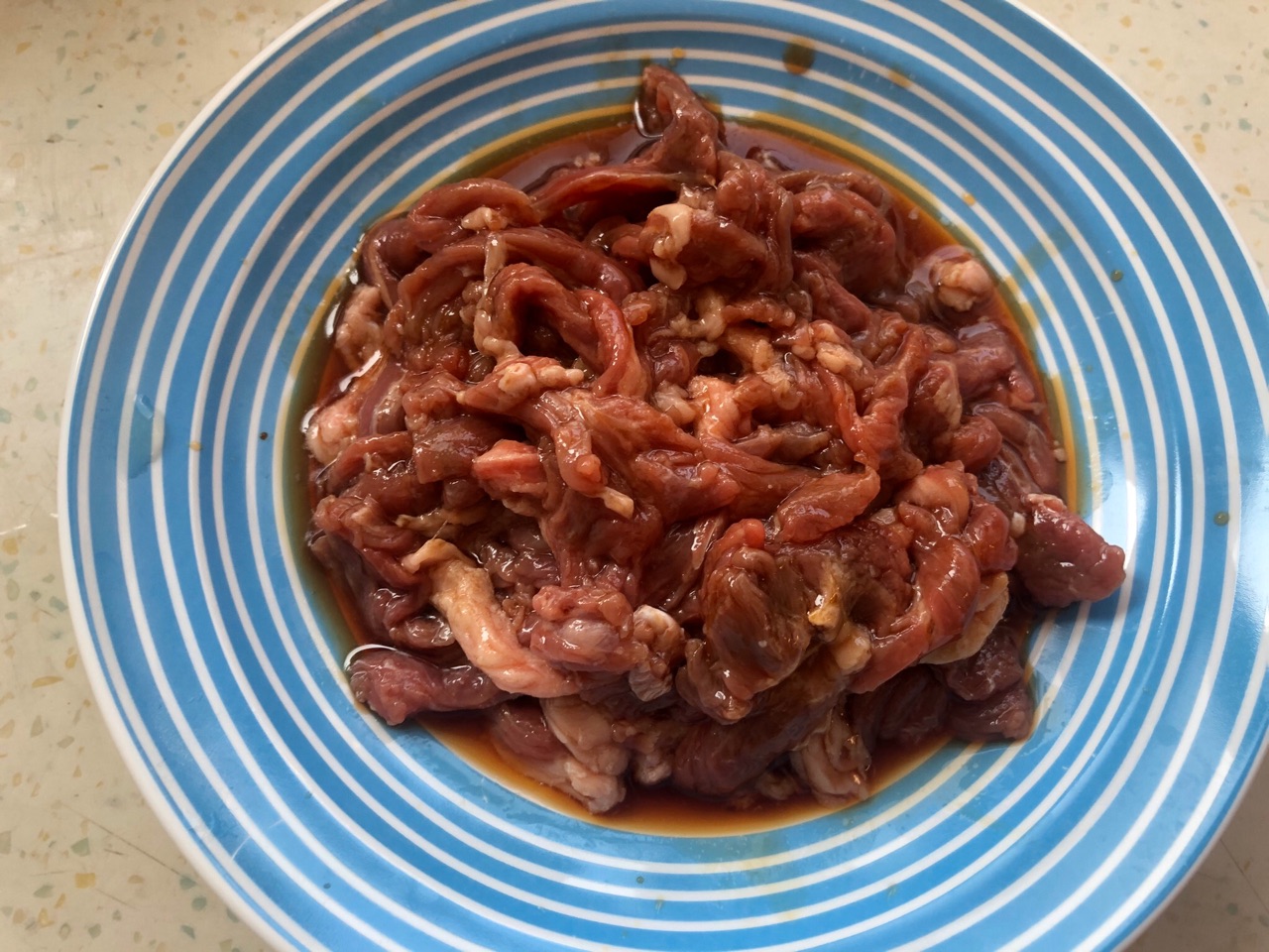 滑溜溜的青椒牛肉丝