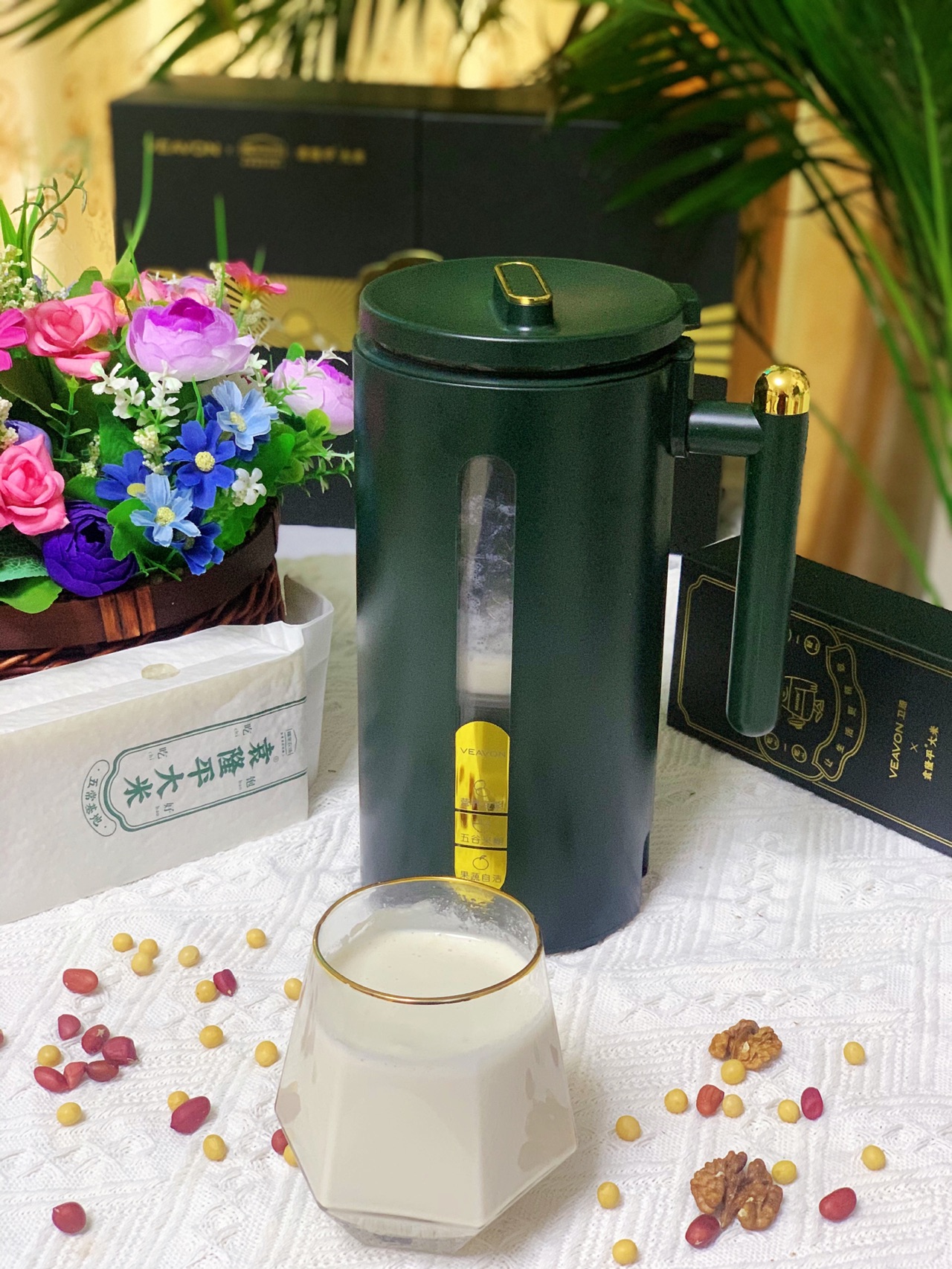 花生核桃豆浆