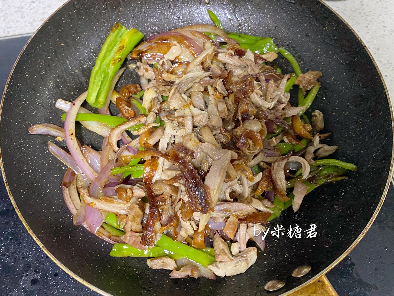 花样吃烤鸭：酱爆鸭丝