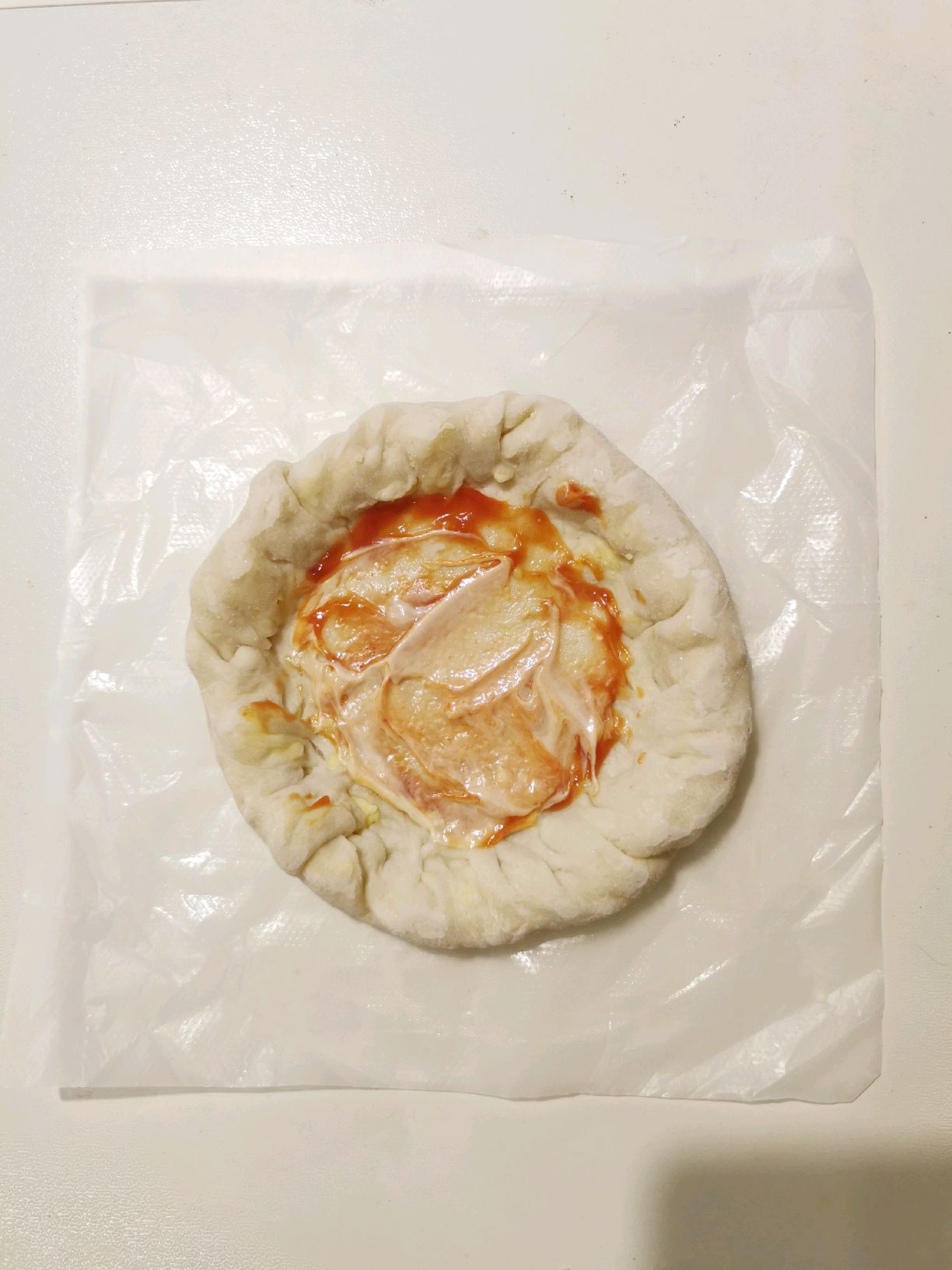 花样吃手抓饼之芝士卷边“披萨”