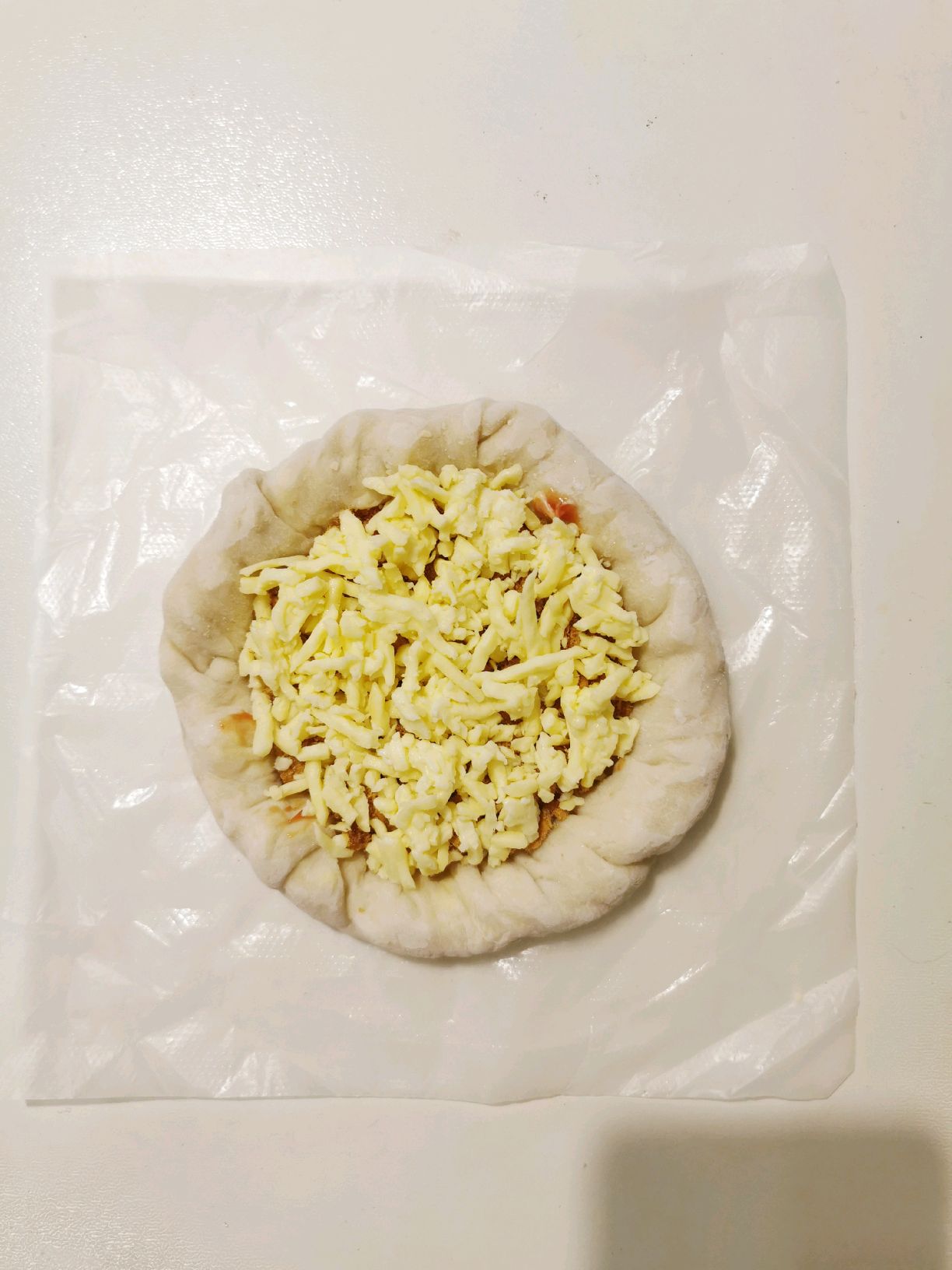 花样吃手抓饼之芝士卷边“披萨”