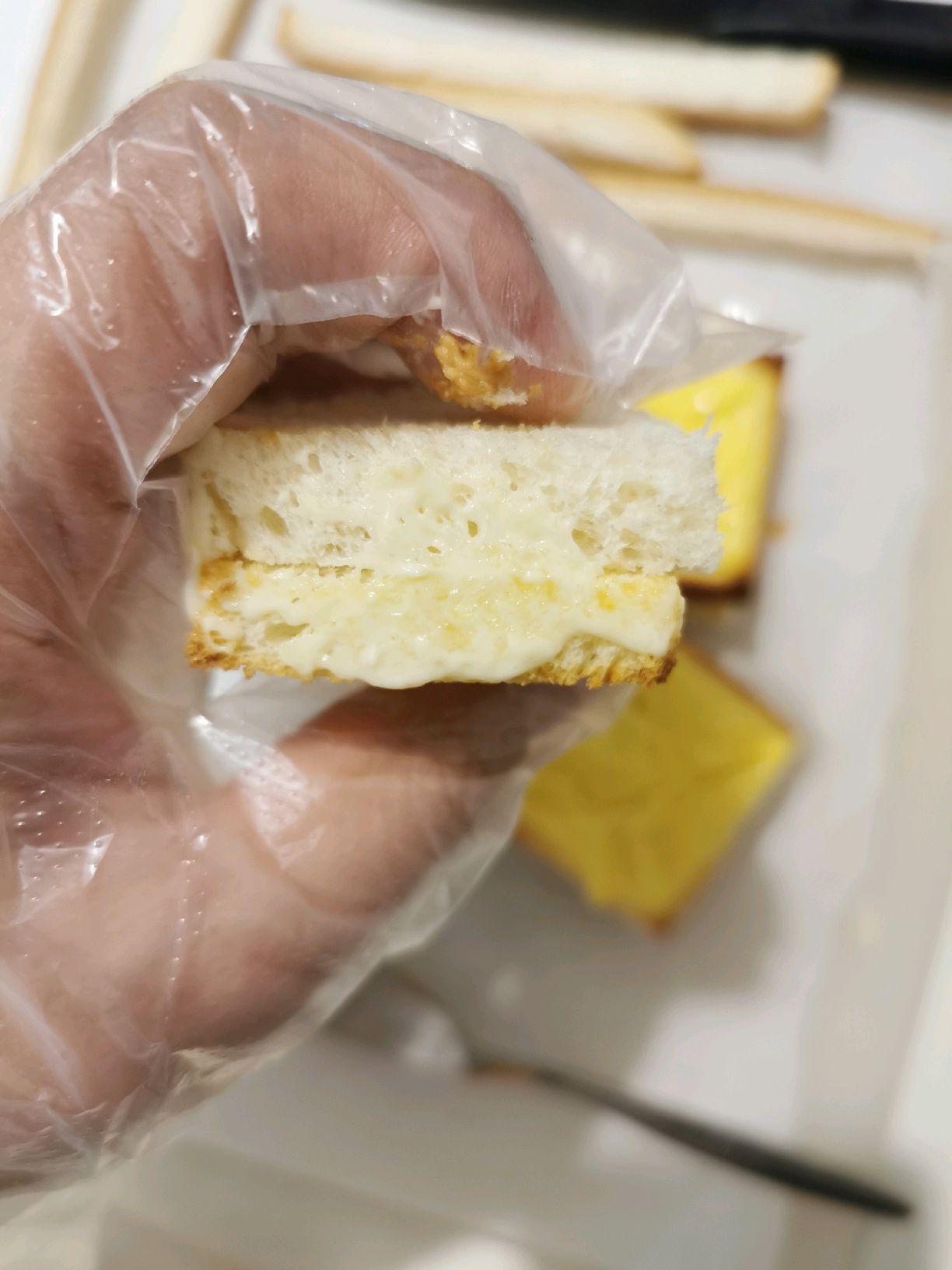 花样吃吐司之肉松芝士小方