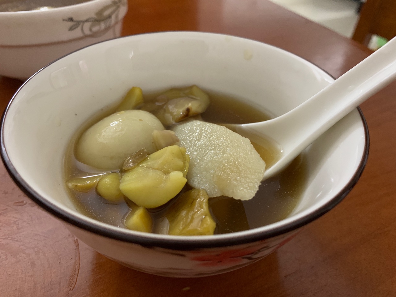 淮山栗子汤圆糖水