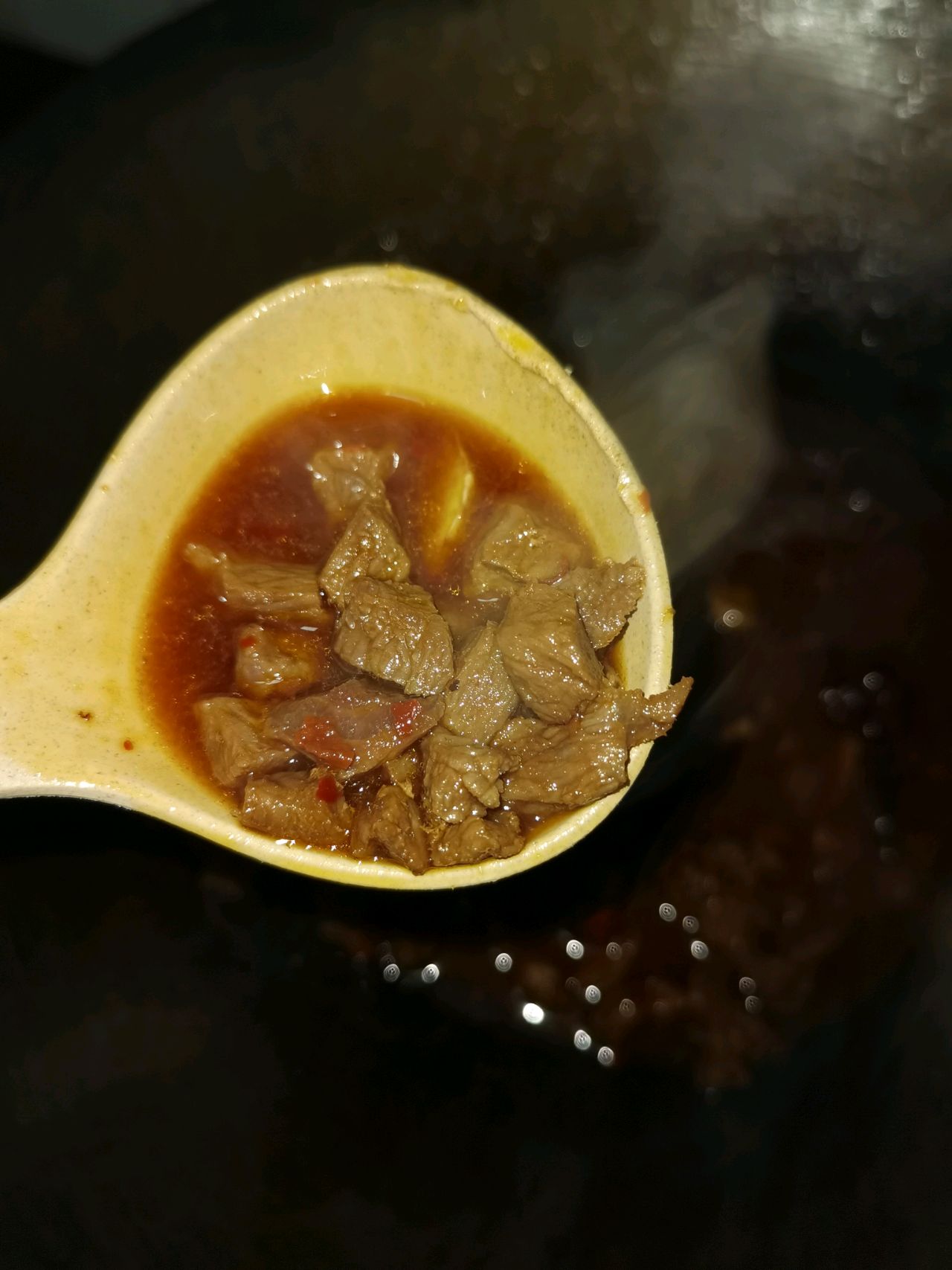 黄豆焖牛肉