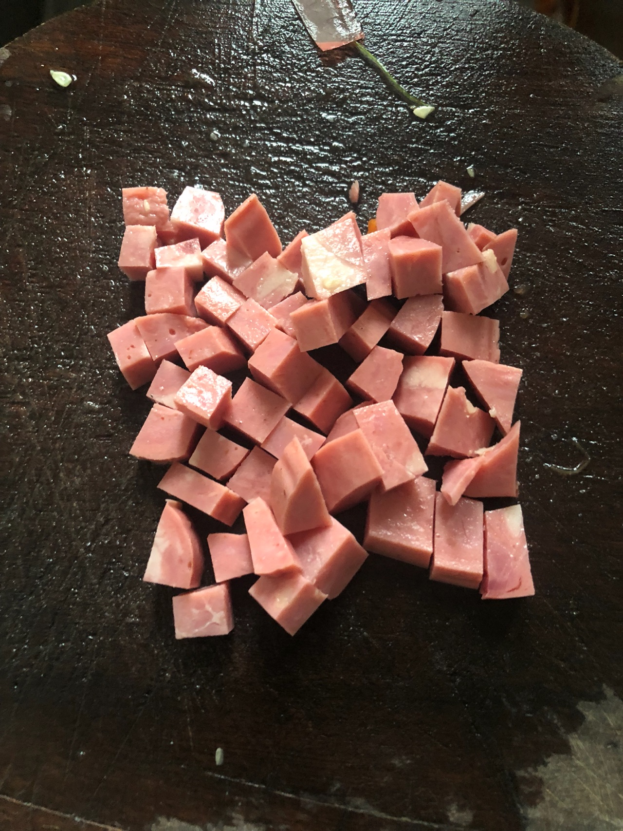 黄瓜胡萝卜炒火腿