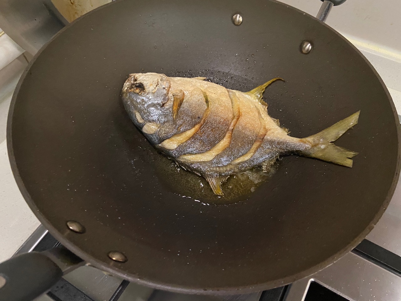 黄金鲳鱼（我的年菜菜单）