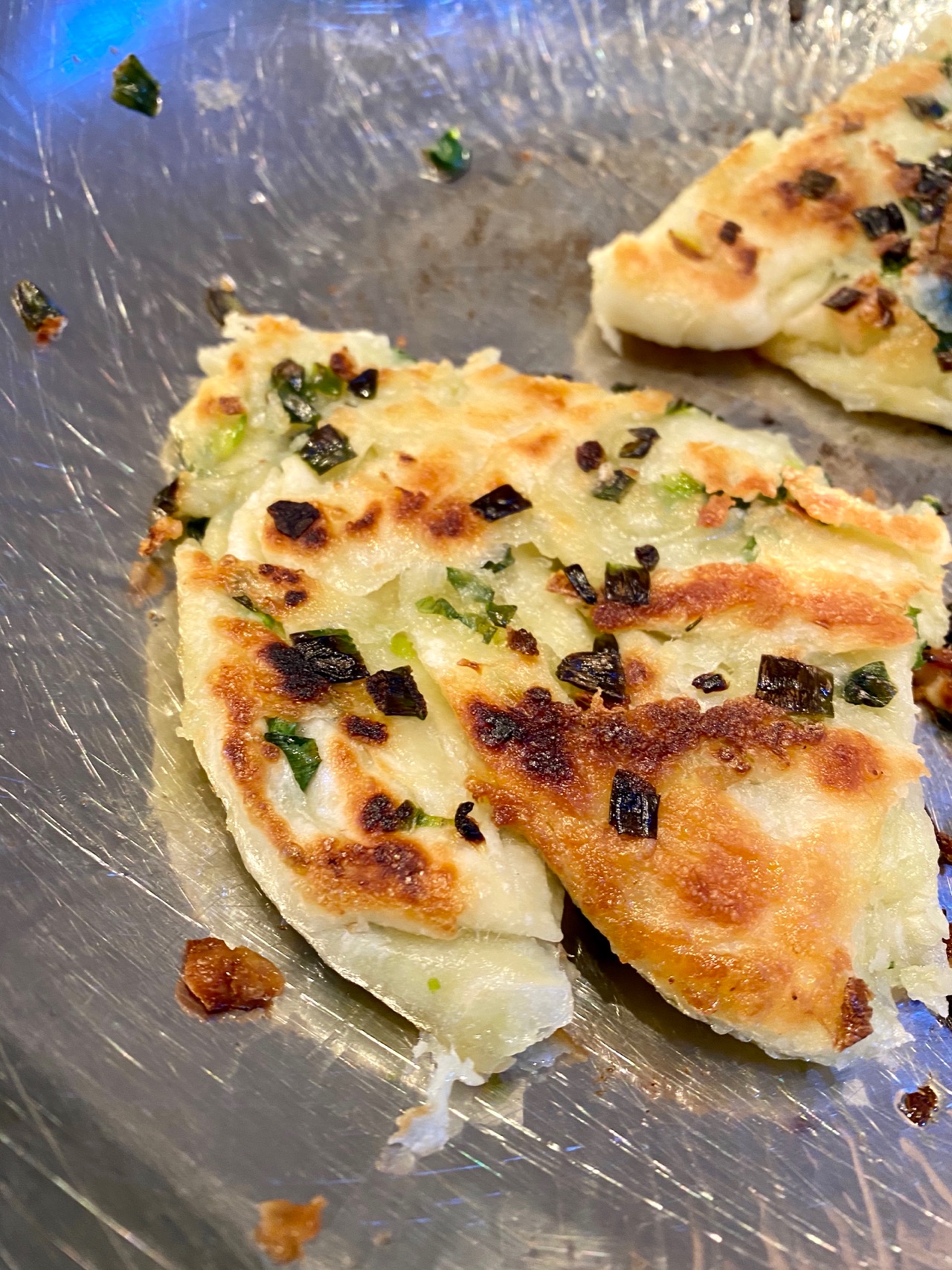 黄油馄饨皮葱油饼