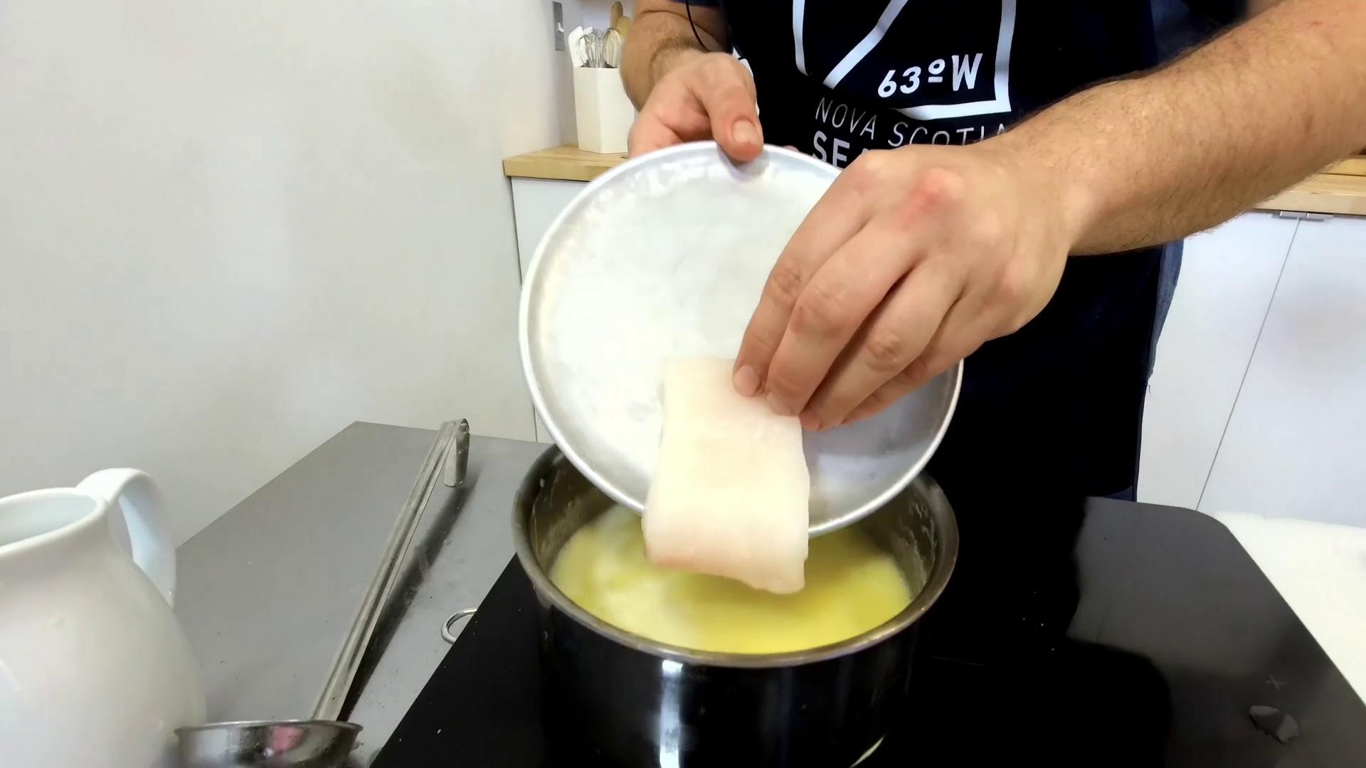 黄油煮加拿大大比目鱼